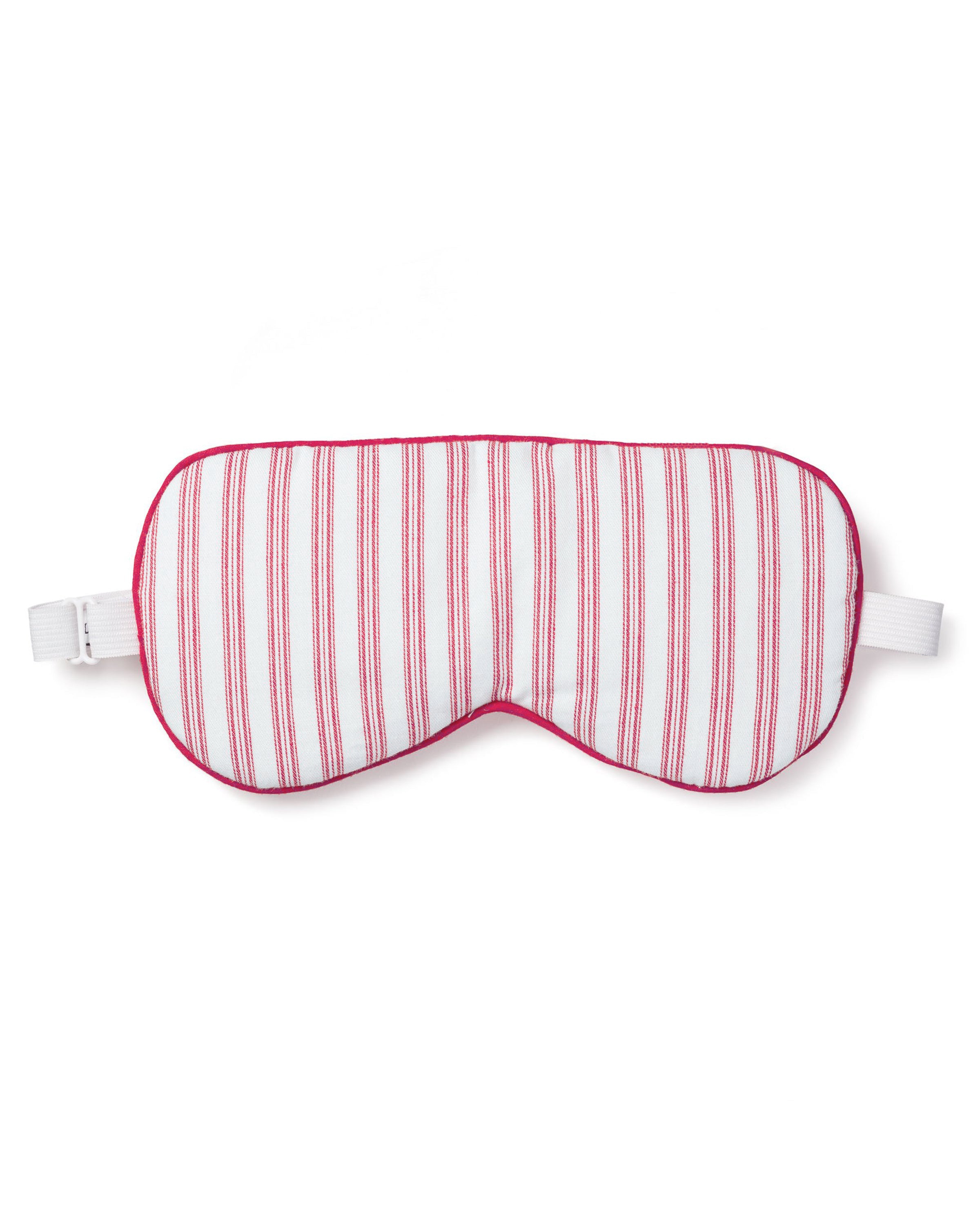 Adult's Twill Sleep Mask in Antique Red Ticking