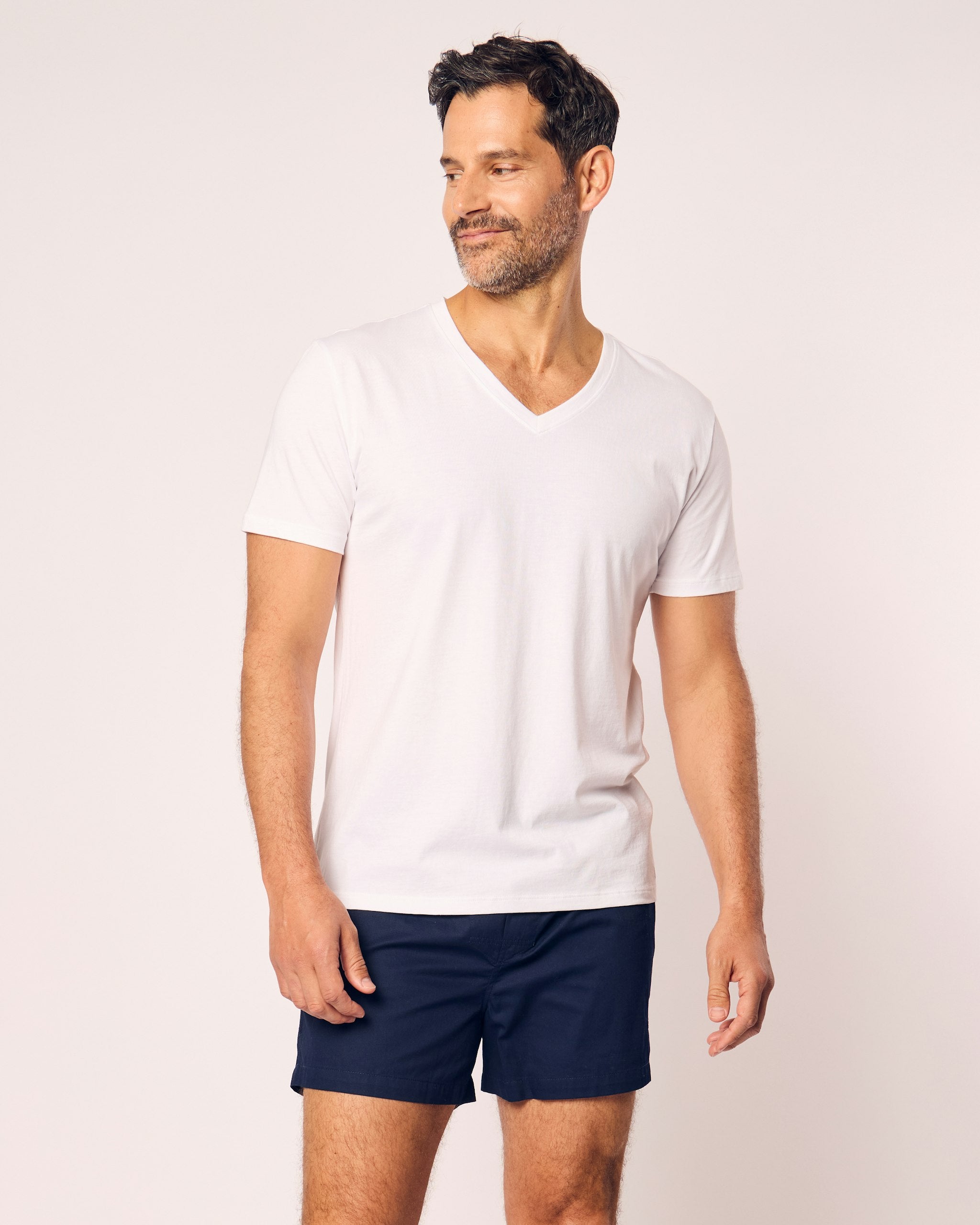Men's Twill 3 Pack Boxers in Royal Blue Gingham in Navy#Color_Navy