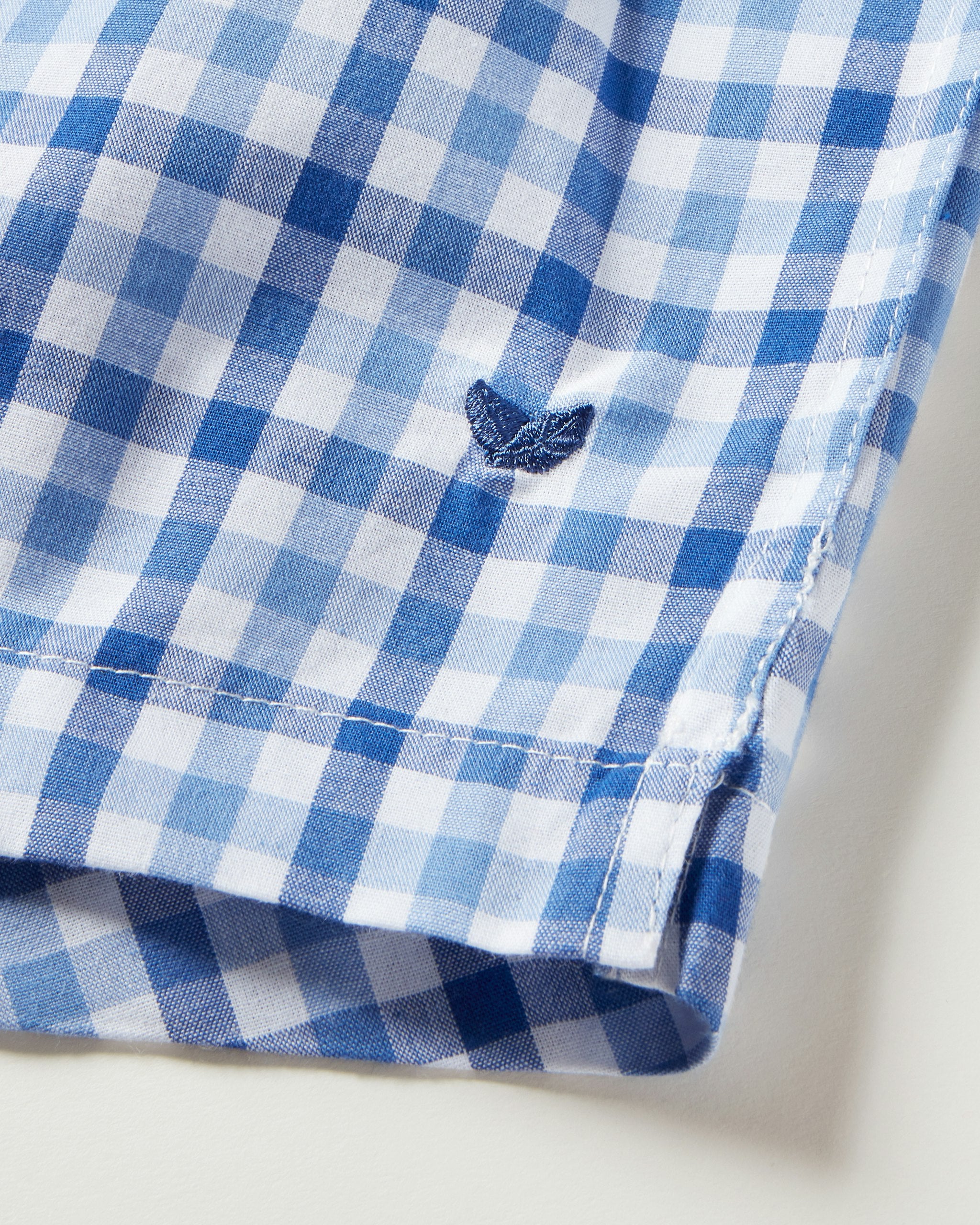 Men's Twill 3 Pack Boxers in Royal Blue Gingham in Royal Blue Gingham#Color_Royal Blue Gingham