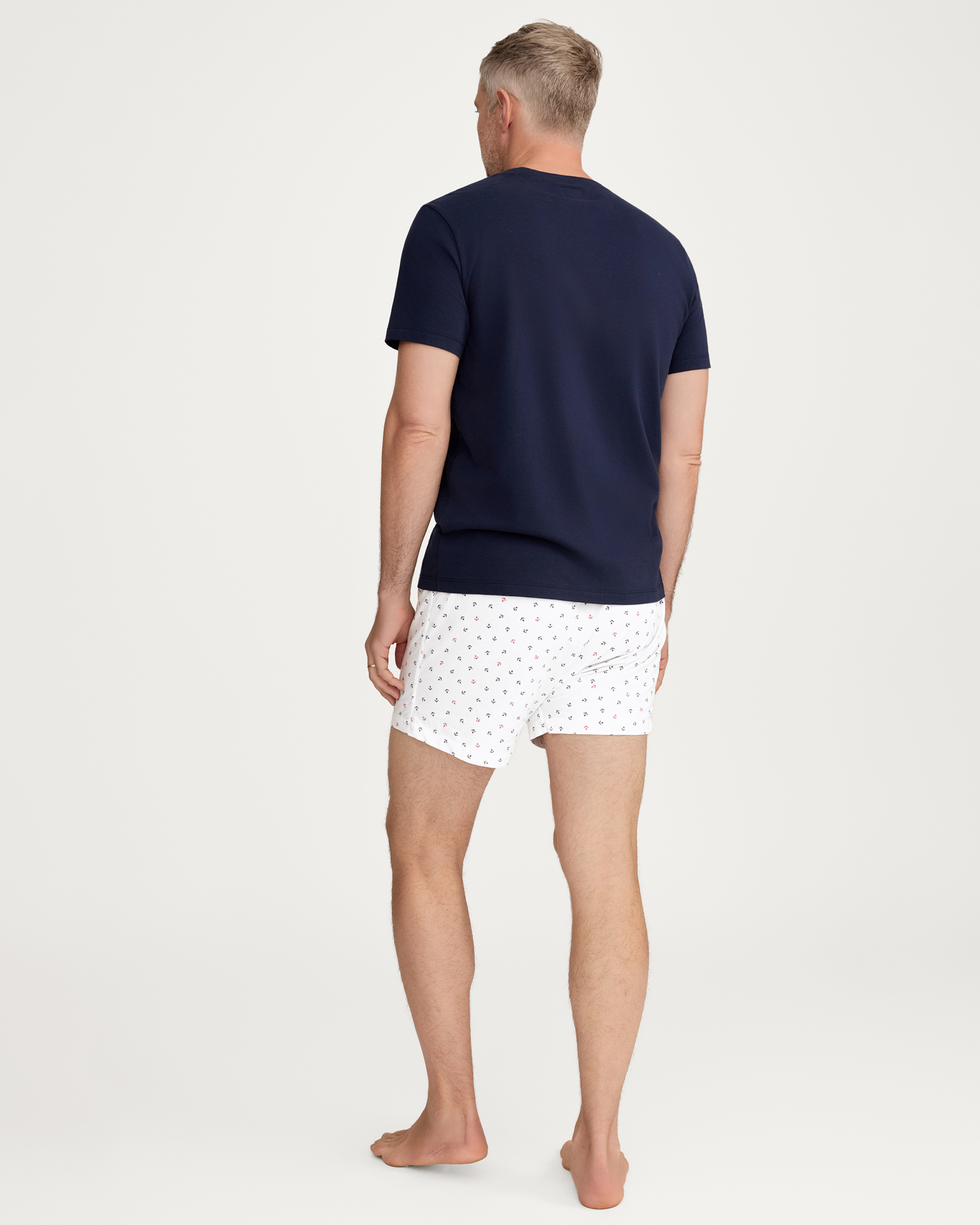 Men's Twill 3 Pack Boxers in Coastal Stripe, Anchors Away, and Navy