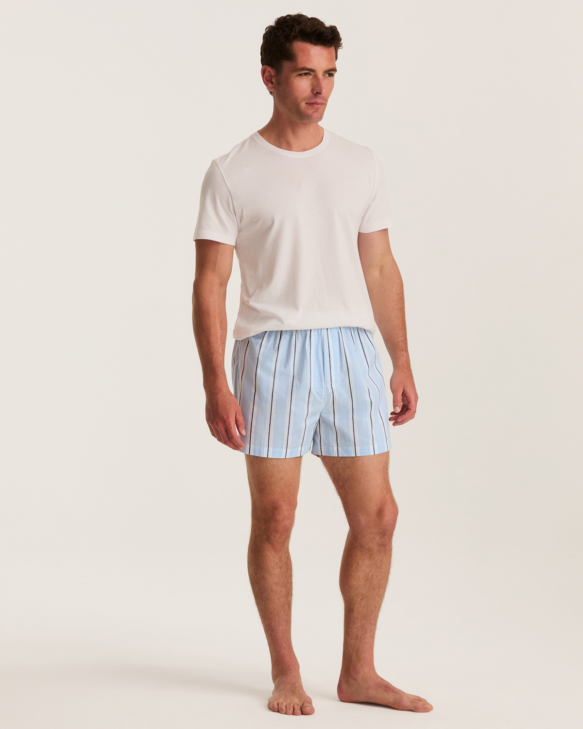 Men's Twill 3 Pack Boxers in Coastal Stripe, Anchors Away, and Navy