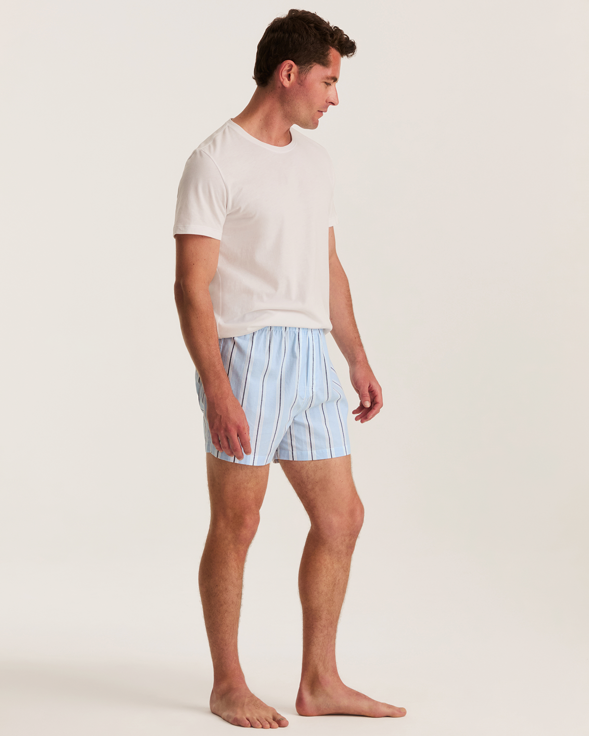Men's Twill 3 Pack Boxers in Coastal Stripe, Anchors Away, and Navy