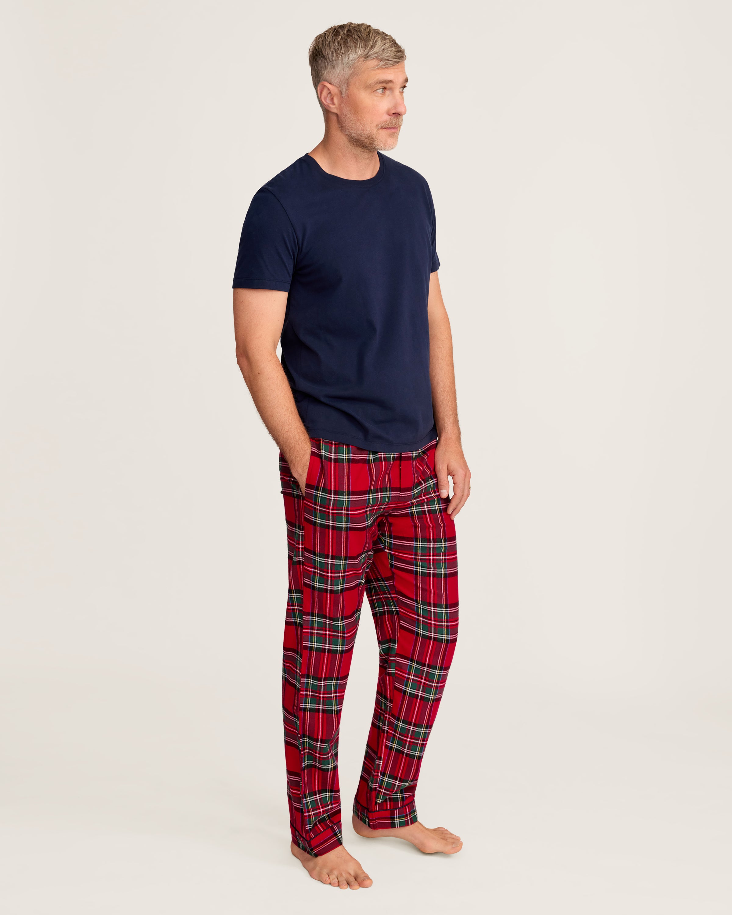 Men's Brushed Twill Pajama Pant in Imperial Tartan