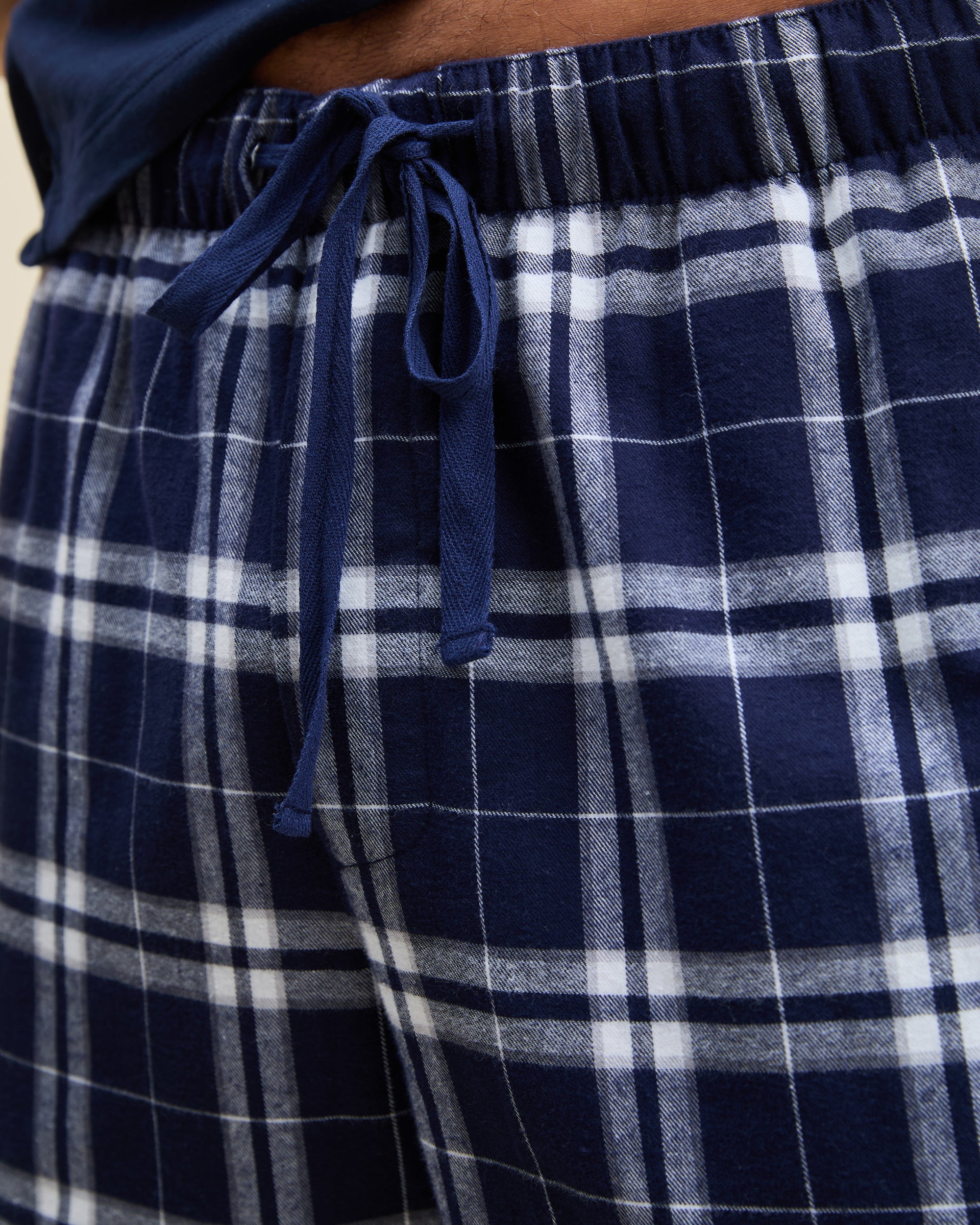 Men's Brushed Cotton Pajama Pant in Oxford Tartan