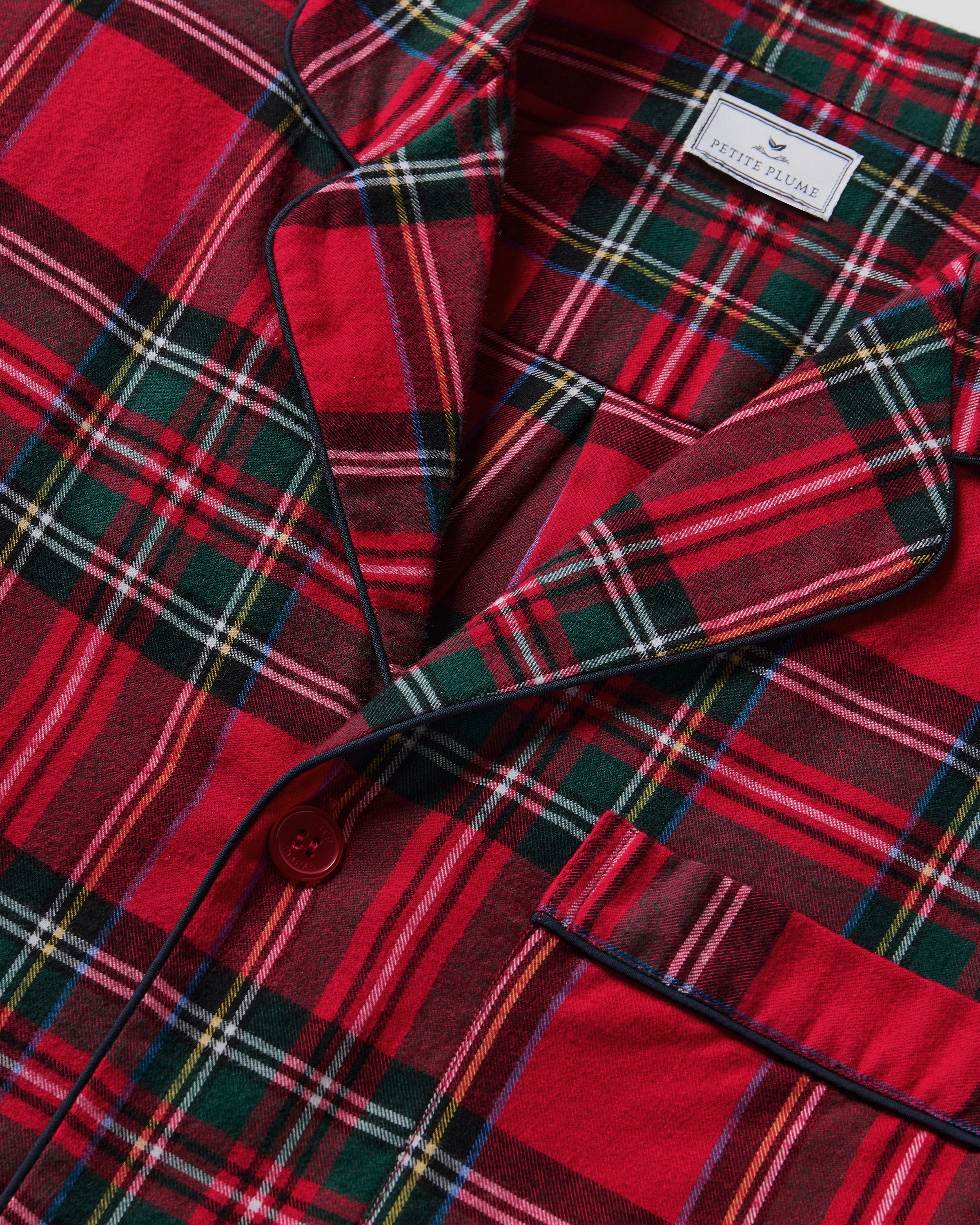 Men's Brushed Twill Short Set in Imperial Tartan