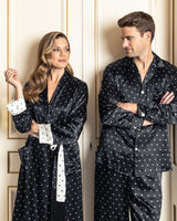 100% Mulberry Silk Men's Art Nouveau Pajama
