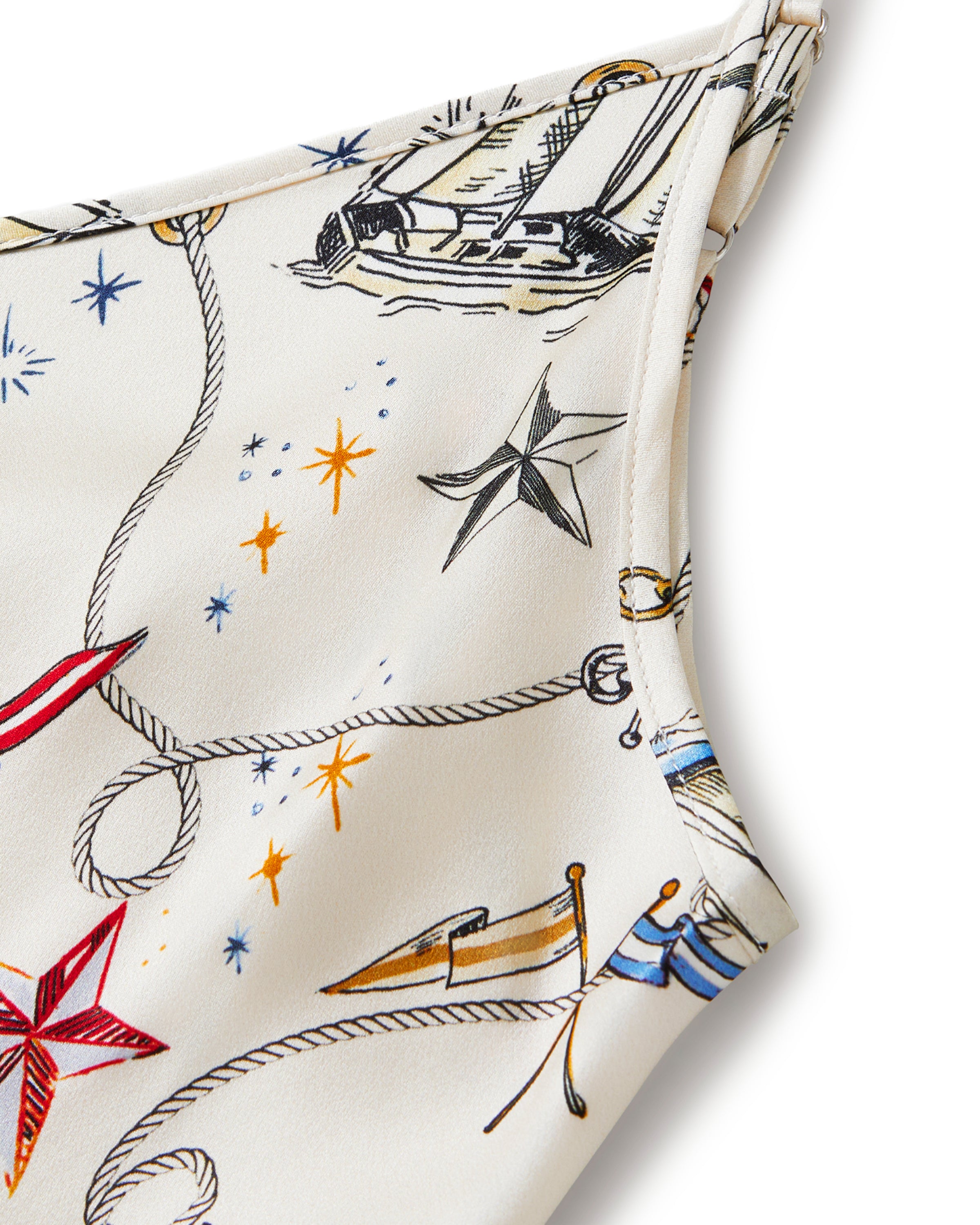 Women's Silk Cosette Nightgown in Regatta Royale
