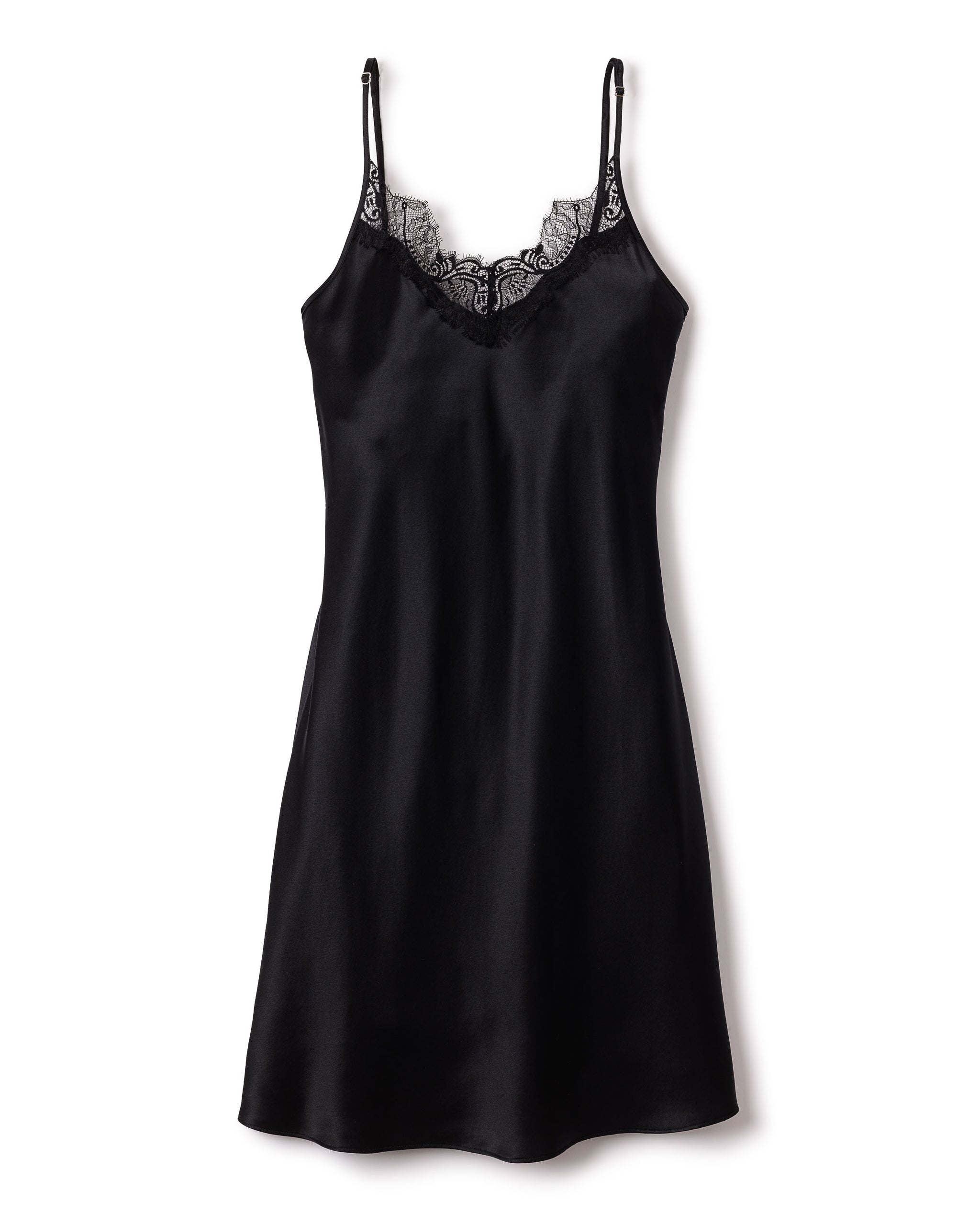 black slip dress amazon Women's Silk Lace in sweet heart Black and white dress The straight neckline and Color:Bitter Chocolate