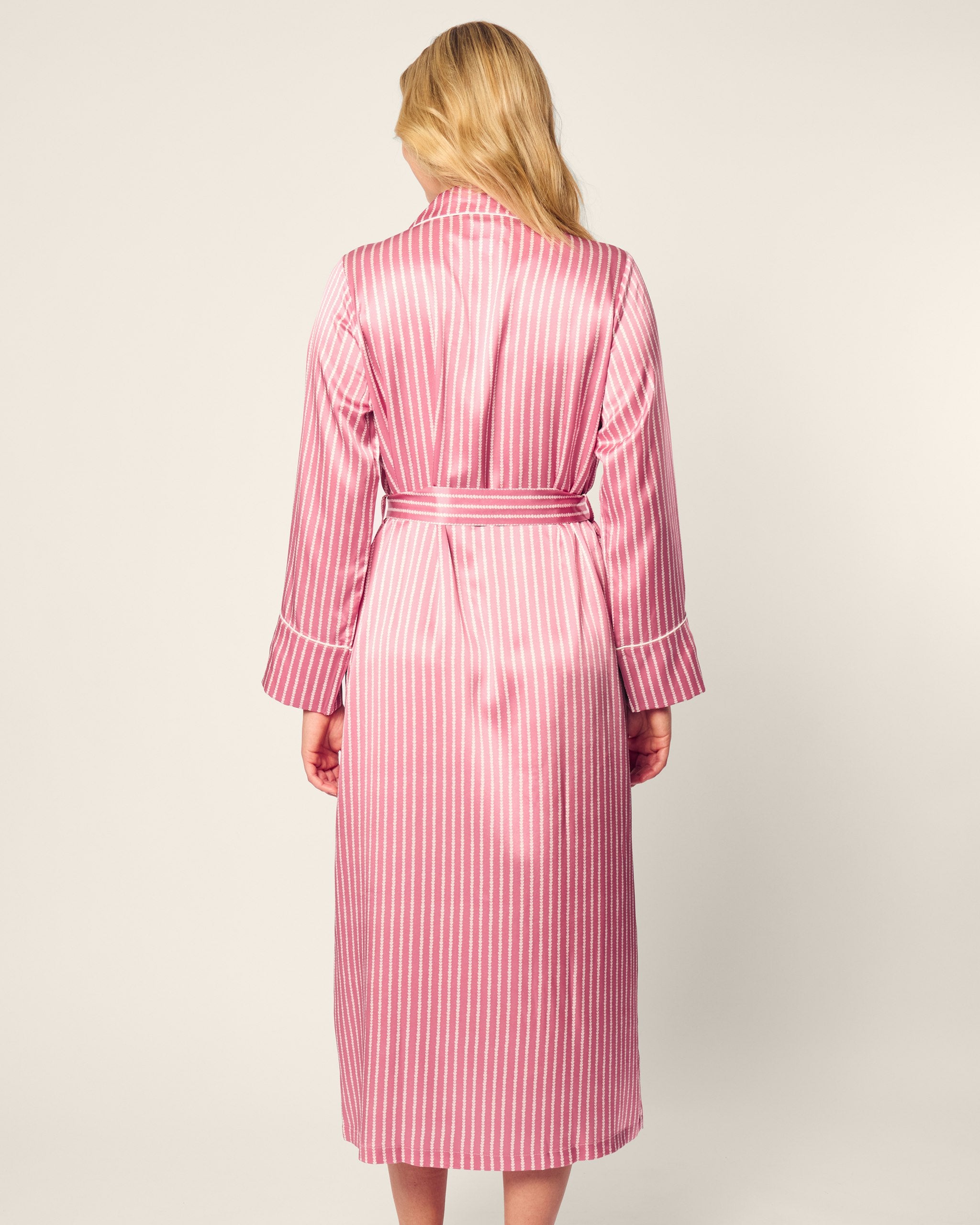 Women's Silk Robe in Love Lines in Love Lines#Color_Love Lines