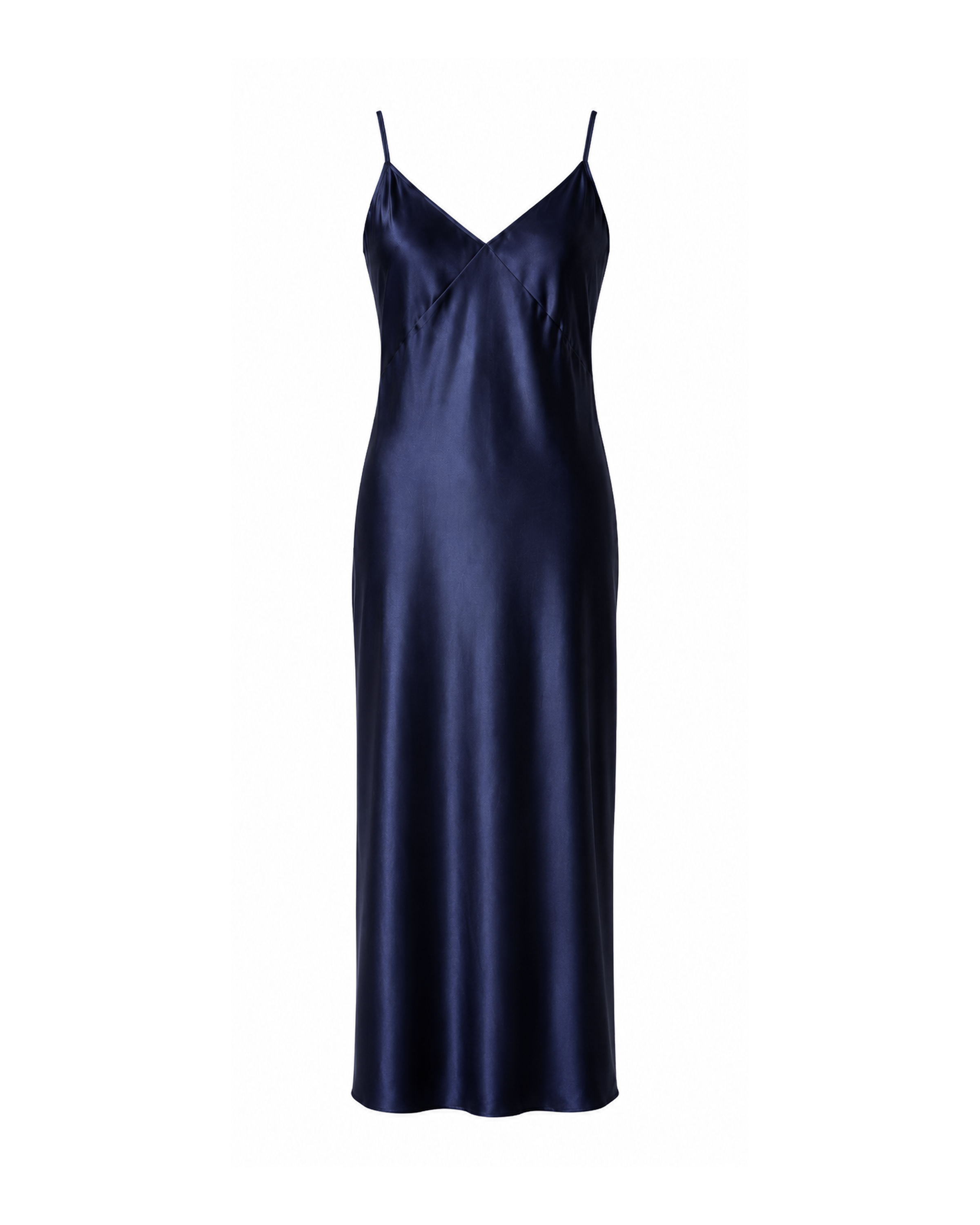Women's Silk Cosette Nightgown in Navy