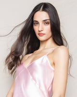 100% Mulberry Pink Silk Cosette Night Dress