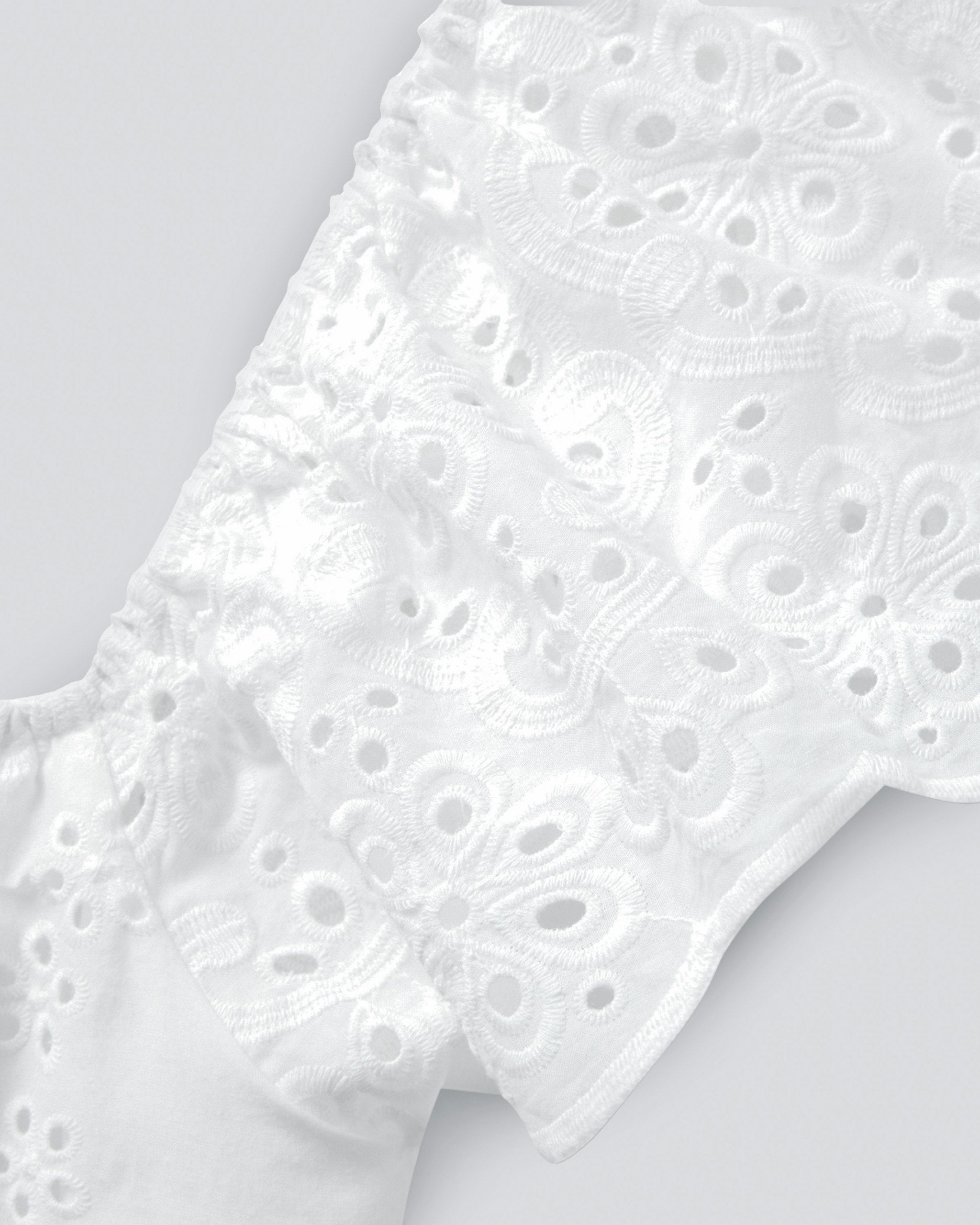 Women's Twill Ava Nightgown in White in White#Colorway_White
