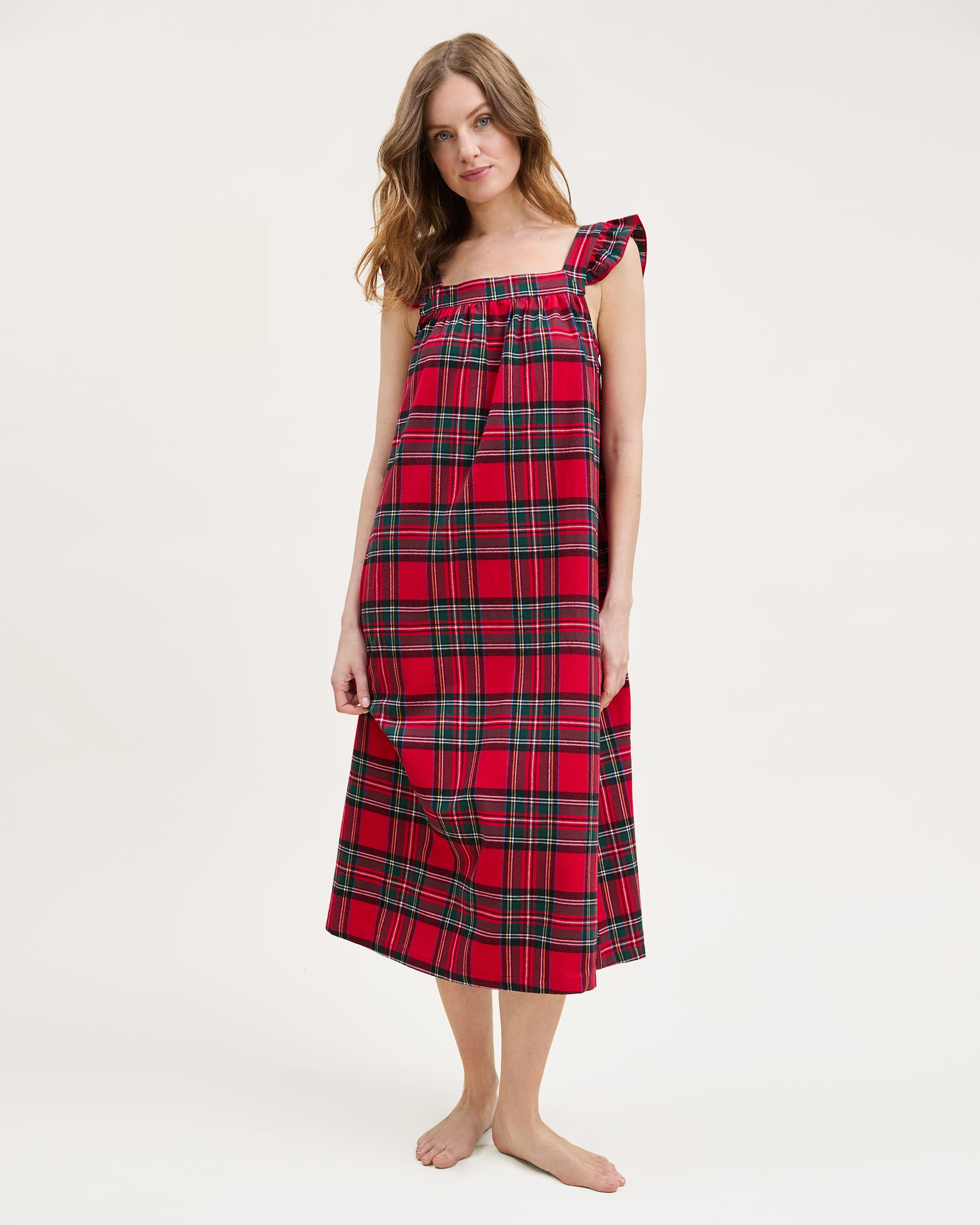 Women's Brushed Twill Clara Nightgown in Imperial Tartan