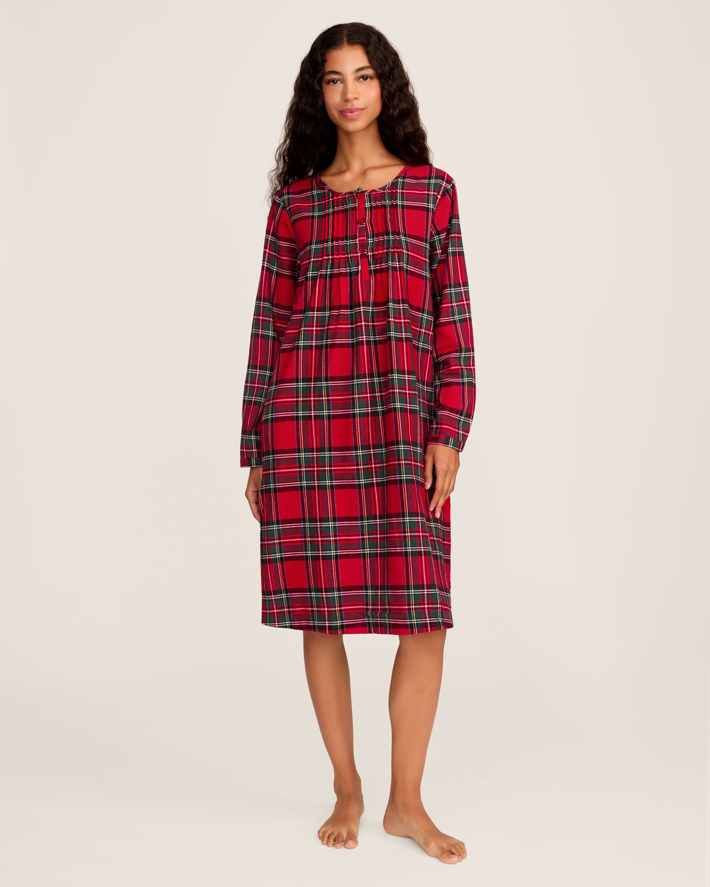 Women's Brushed Twill Beatrice Nightgown in Imperial Tartan