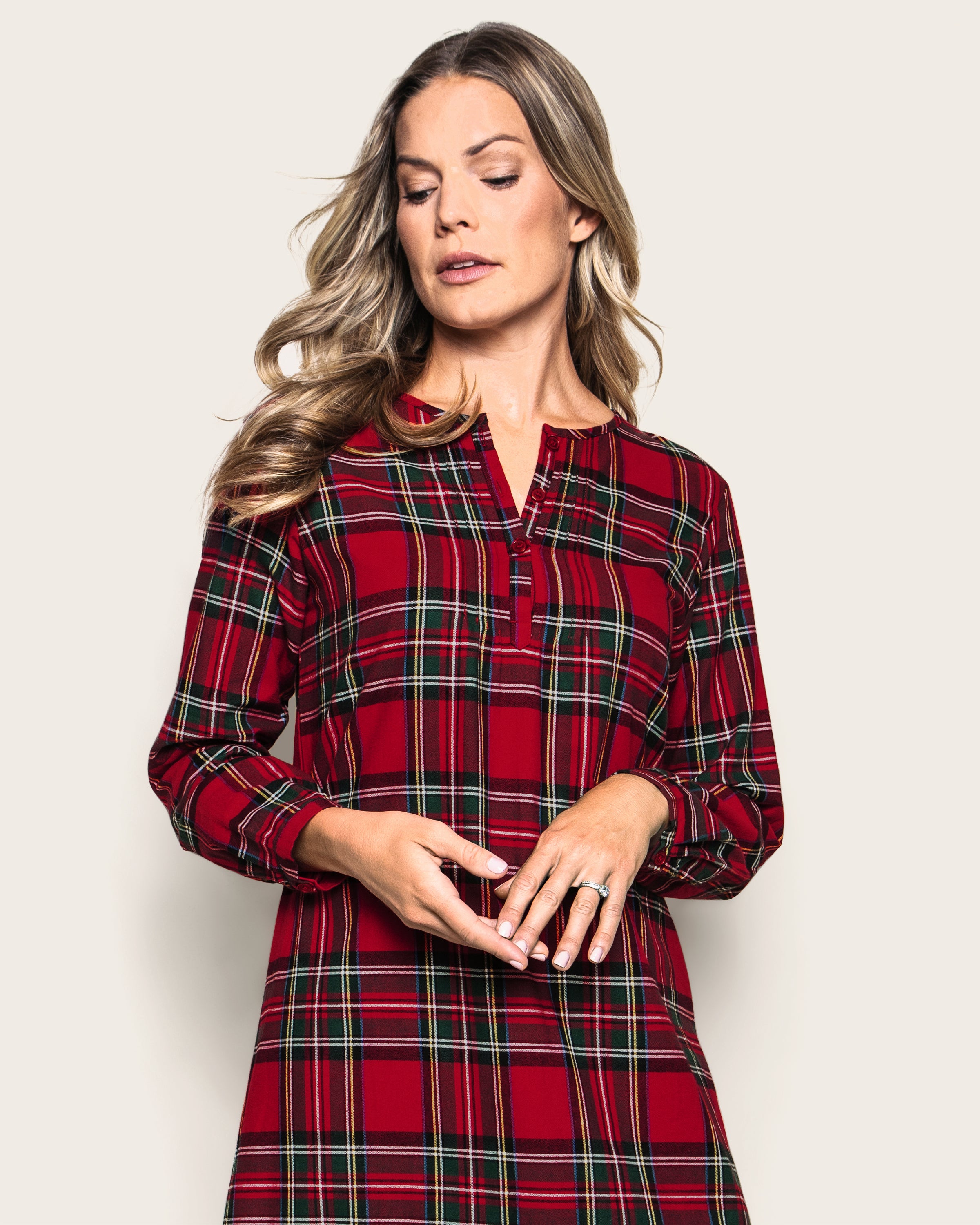 Women's Brushed Twill Beatrice Nightgown in Imperial Tartan