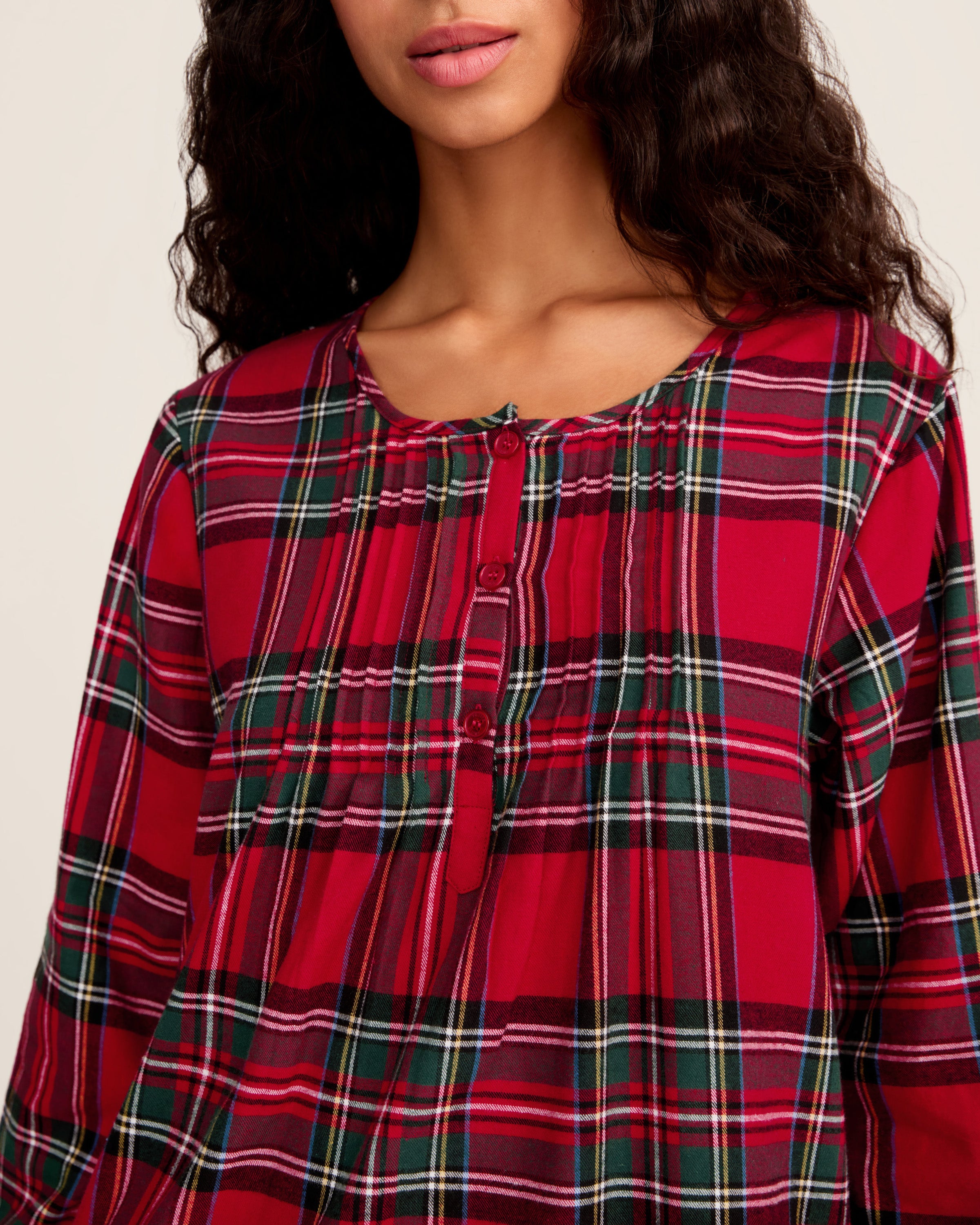 Women's Brushed Twill Beatrice Nightgown in Imperial Tartan
