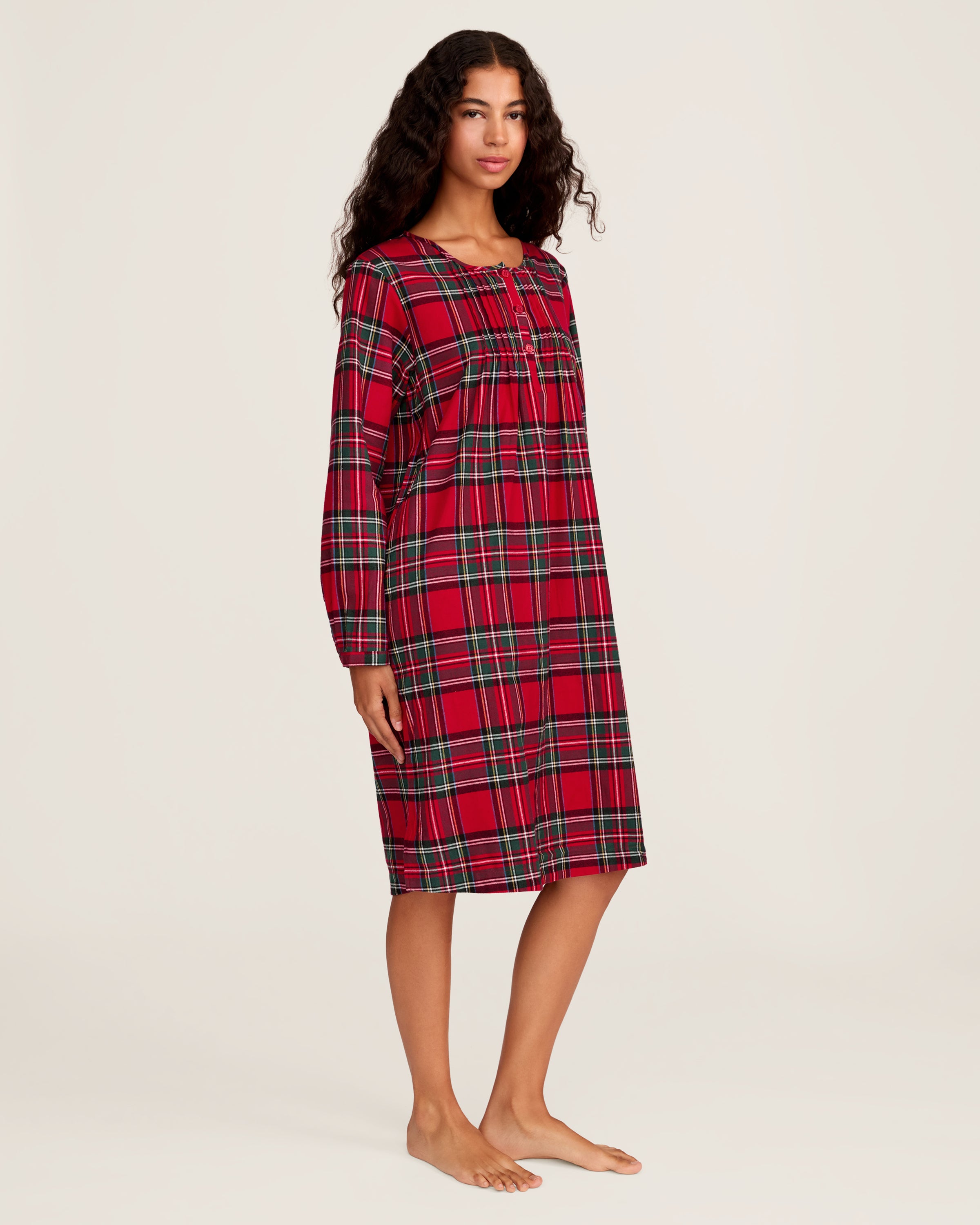 Women's Brushed Twill Beatrice Nightgown in Imperial Tartan