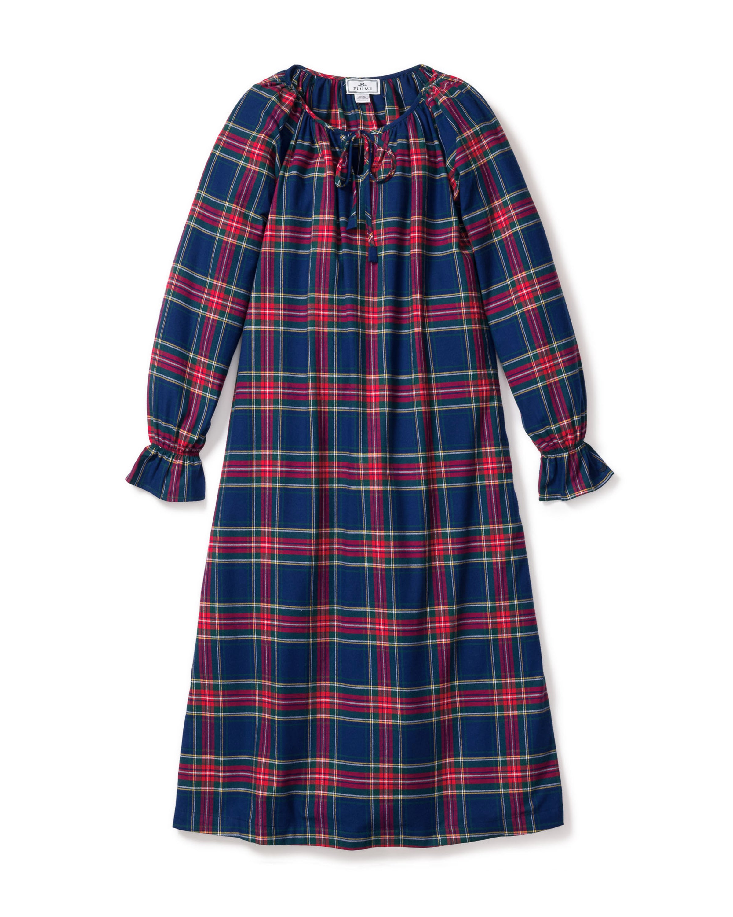 Women's Brushed Twill Delphine Nightgown in Windsor Tartan