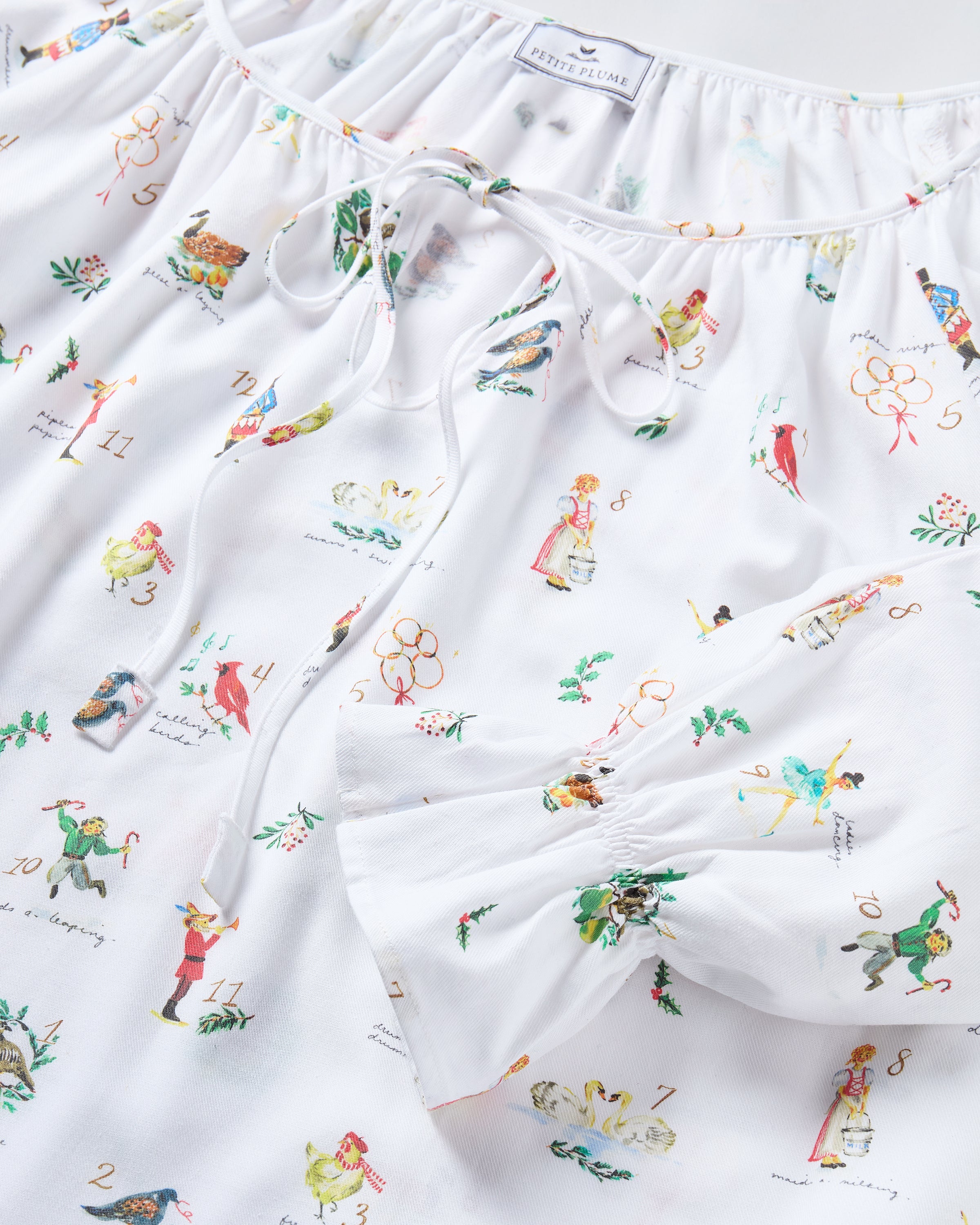 Women's Twill Delphine Nightgown in 12 Days of Christmas