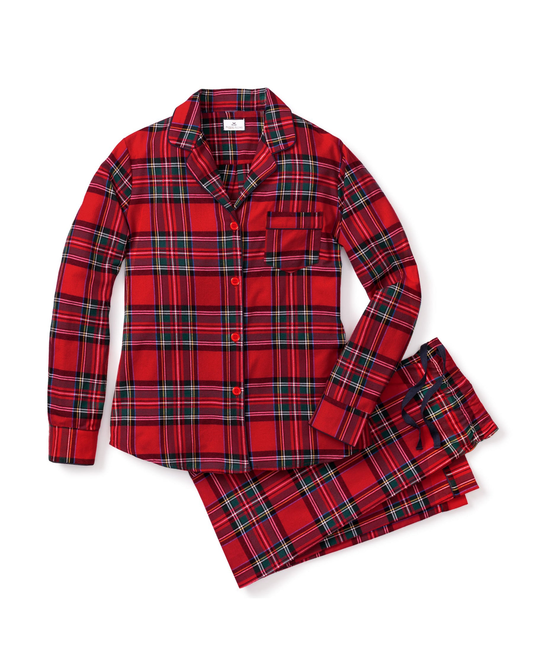 Women's Brushed Twill Pajama Set in Imperial Tartan