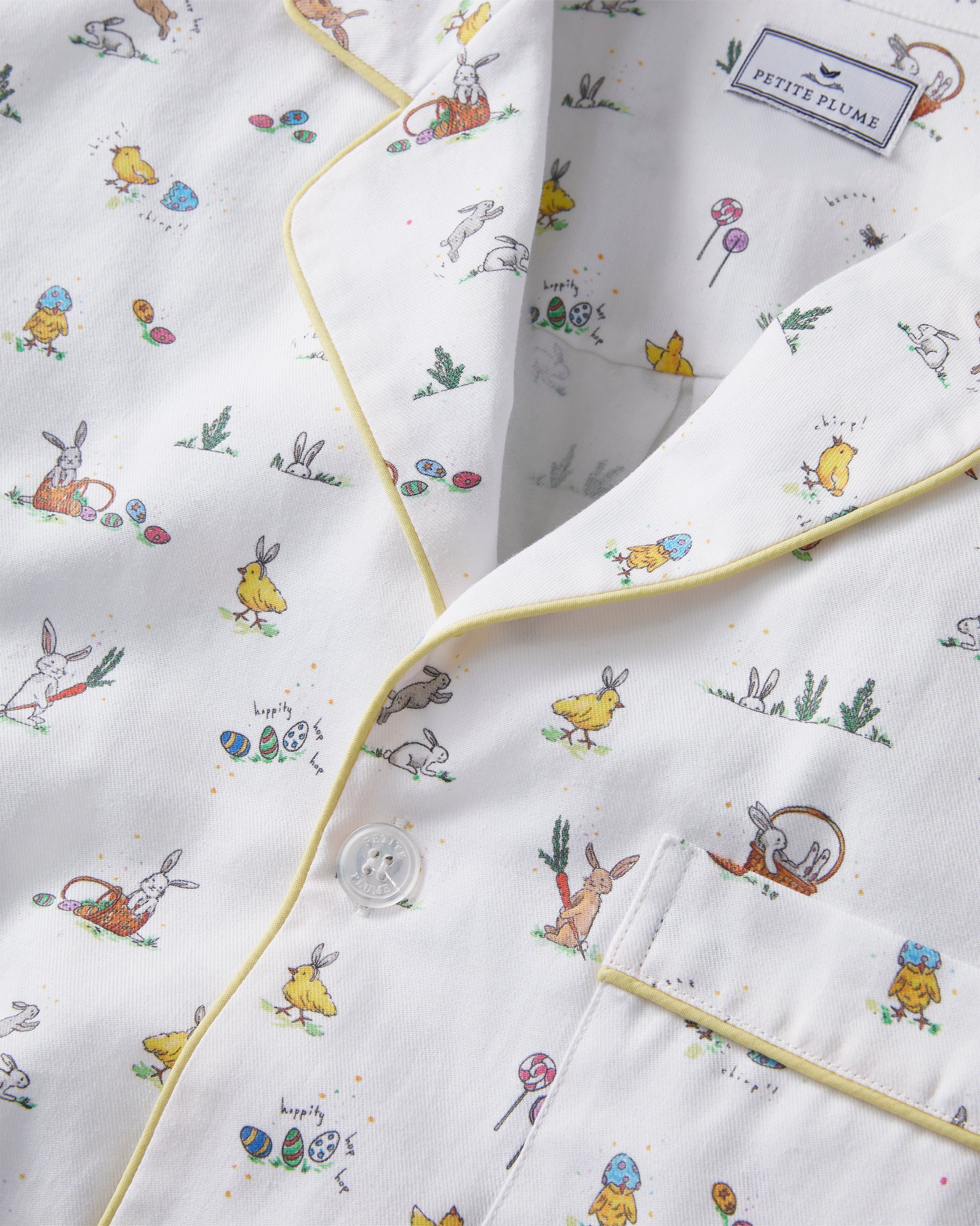 Women's Twill Pajama Set in Easter Frolic