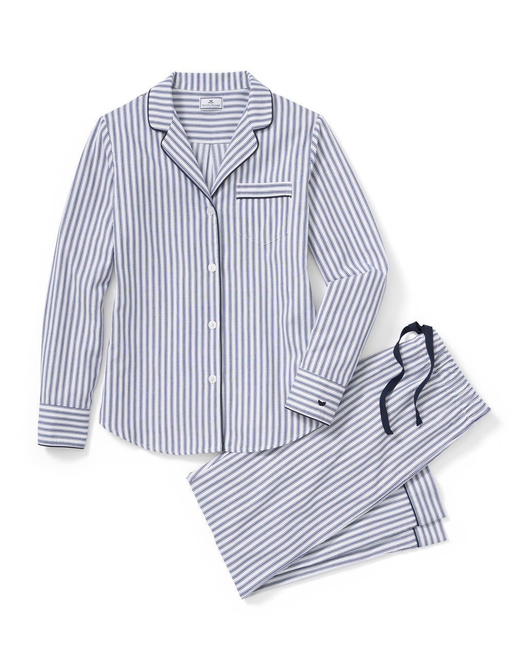 Twill Pajama Set French Ticking