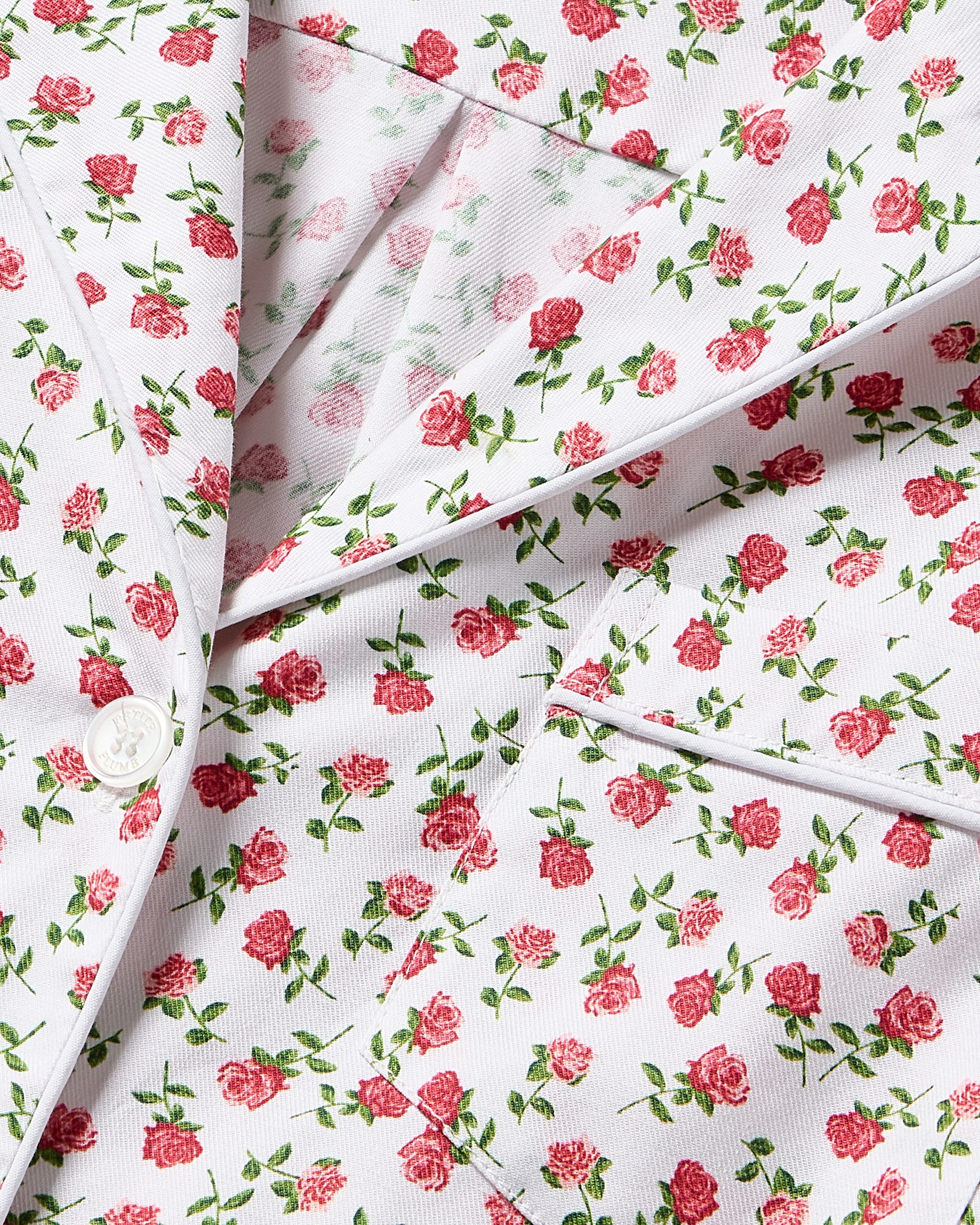 Women's Twill Pajama Set in Petite Petals in Petite Petals#Colorway_Petite Petals