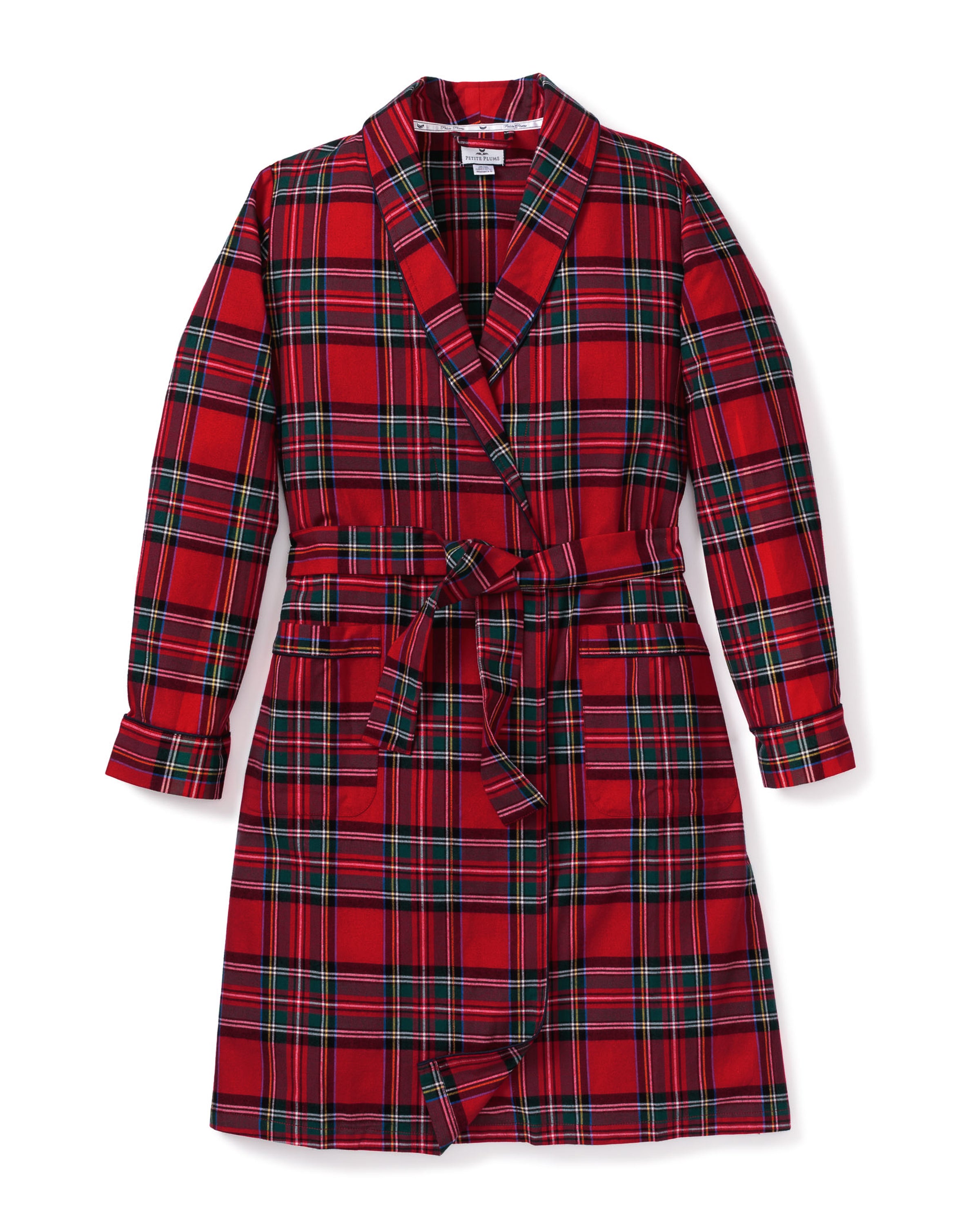 Women's Brushed Twill Robe in Imperial Tartan