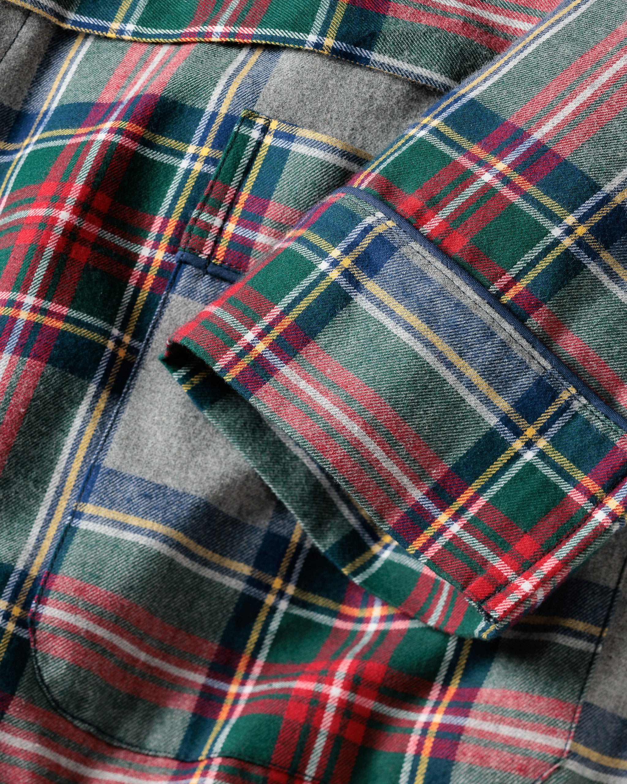 Women's Brushed Cotton Robe in Westminster Tartan in Westminster Tartan#Color_Westminster Tartan