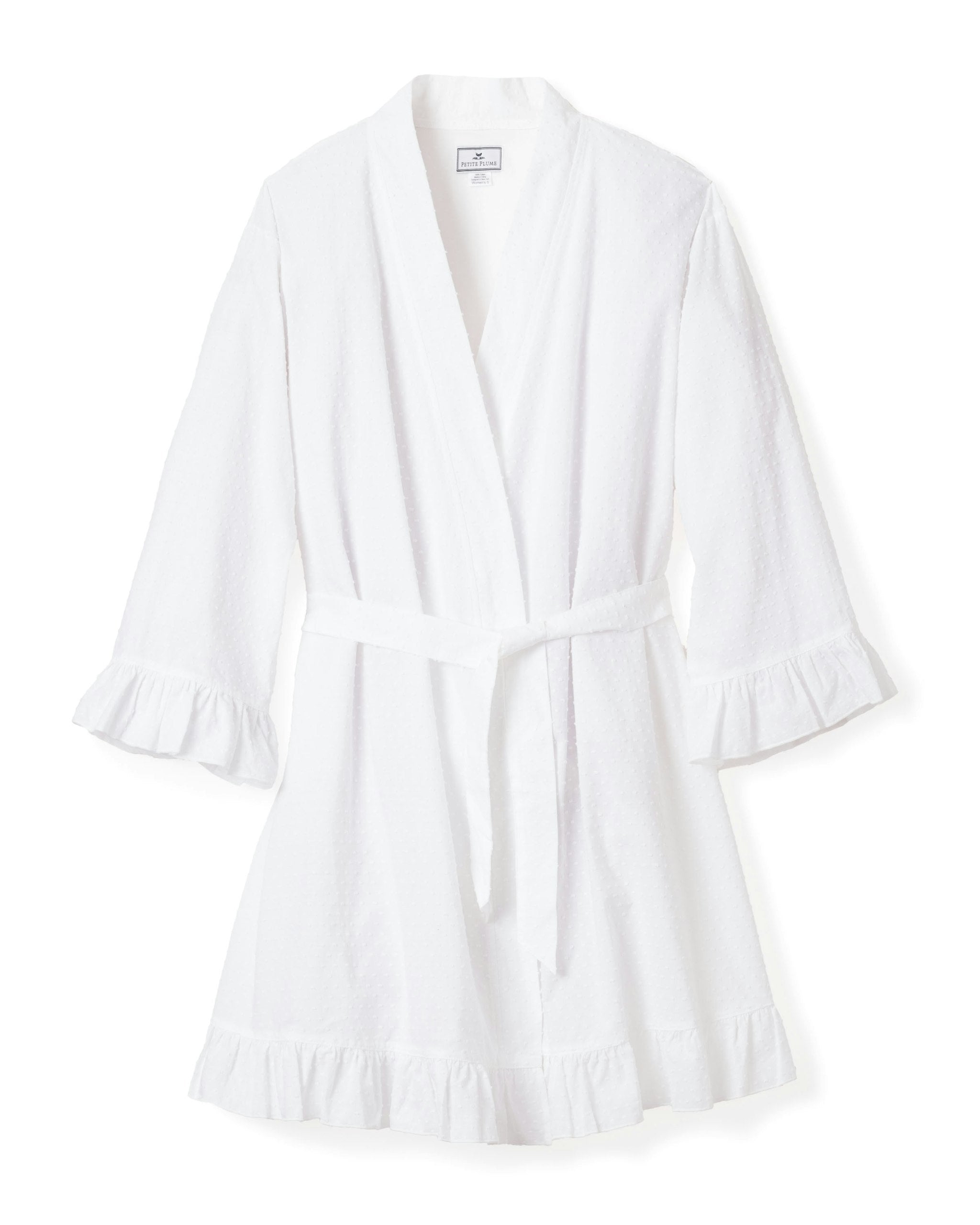 Women's Swiss Dots Robe in White in Swiss Dots#Colorway_Swiss Dots