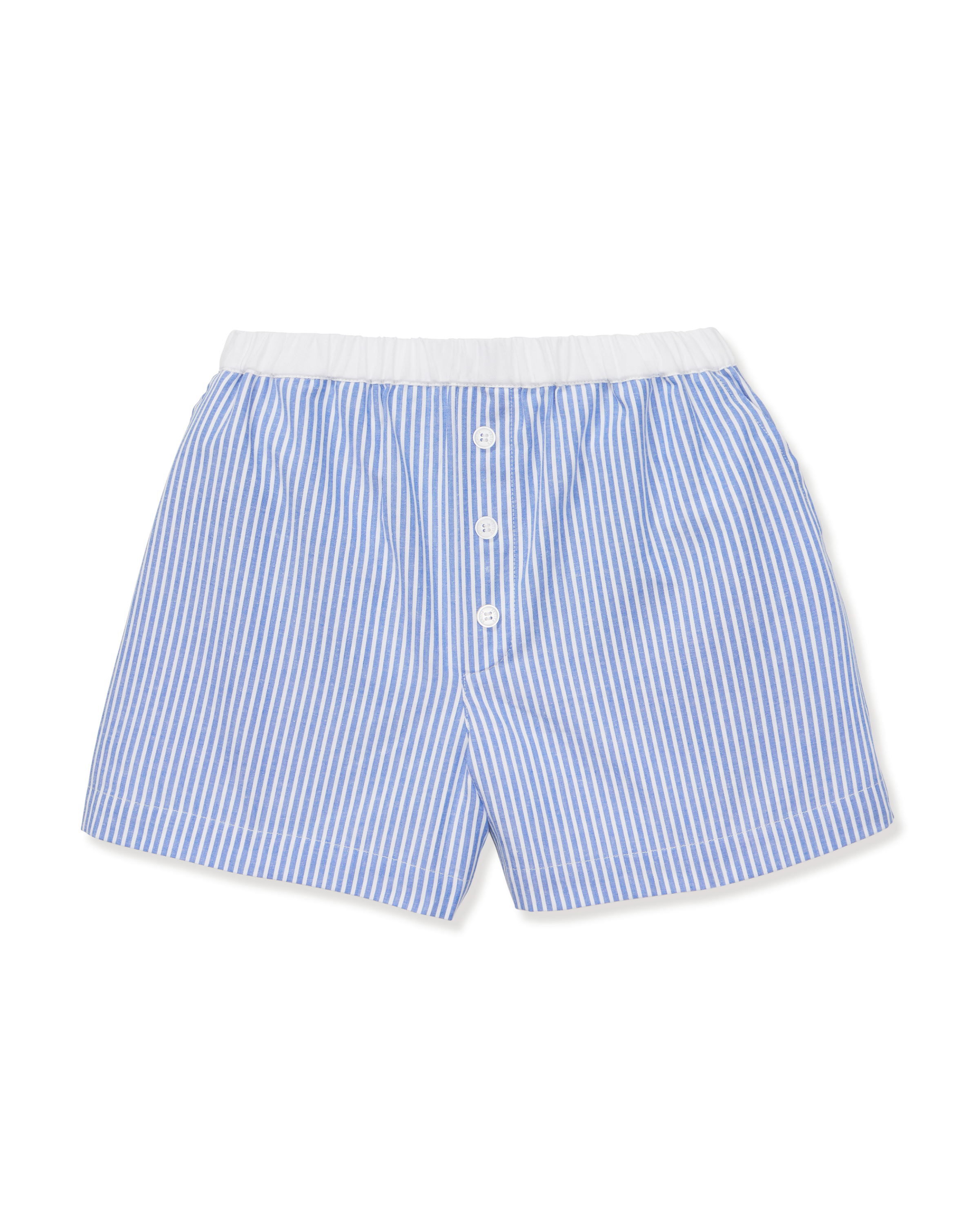 Women's Twill Sleep Short in French Blue Heritage Stripe