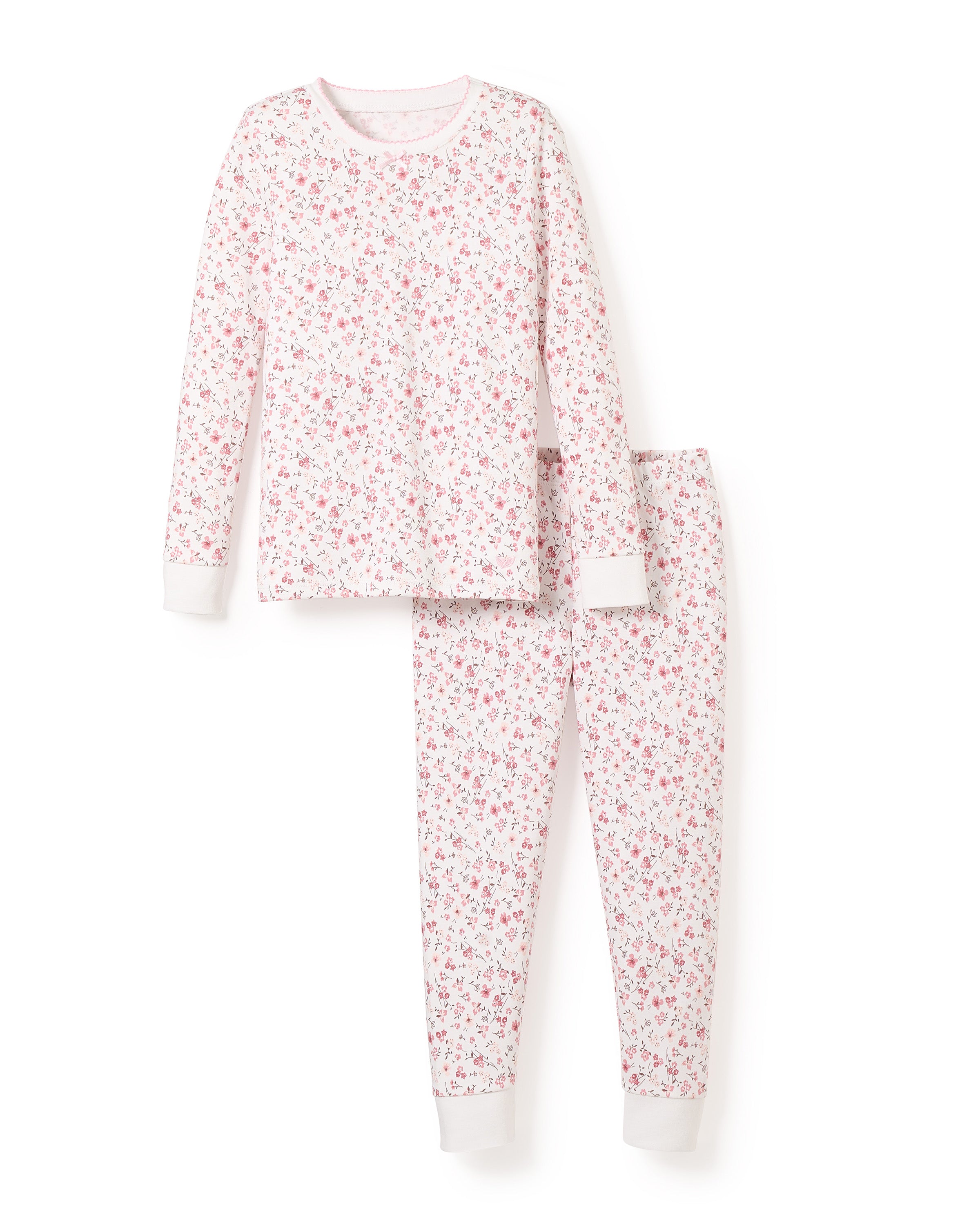 Kid's Pima Snug Fit Pajama Set in Dorset Floral