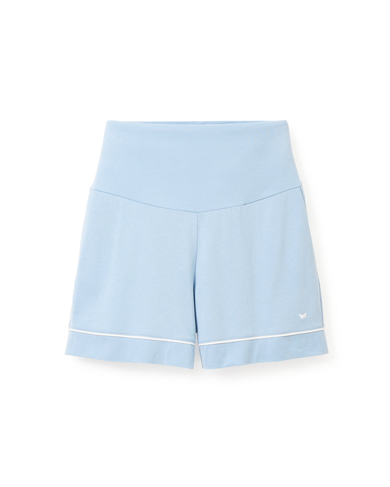 Luxe Pima Periwinkle Maternity Shorts