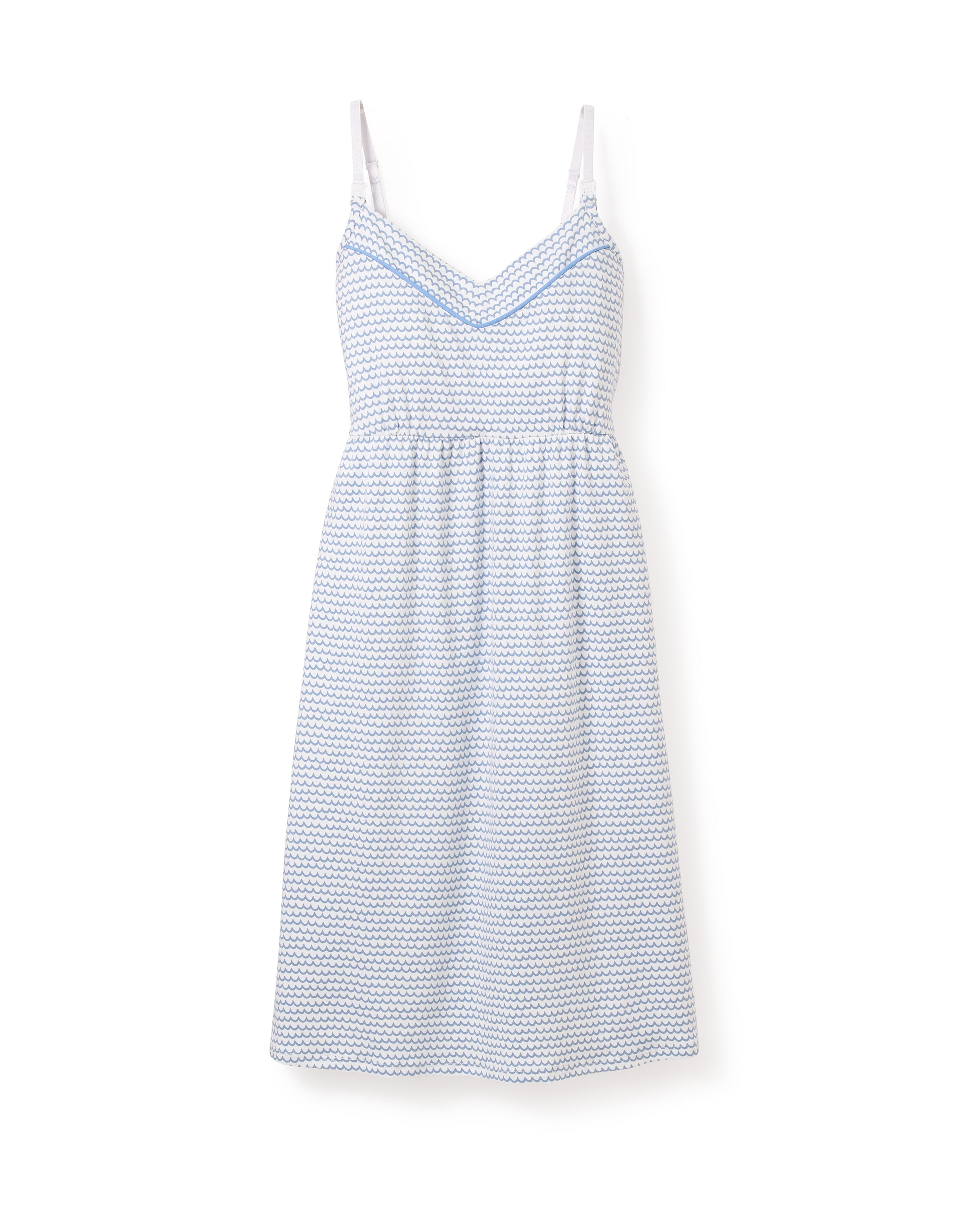 Petite Plume Women's Pima Maternity Nightgown in La Mer M Petite Plume Women's Pima Maternity Nightgown in La Mer M