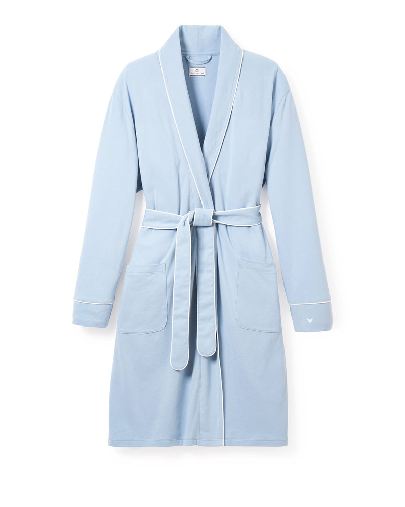 Luxe Pima Cotton Periwinkle Robe
