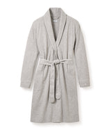 Luxe Pima Cotton Light Heather Grey Robe