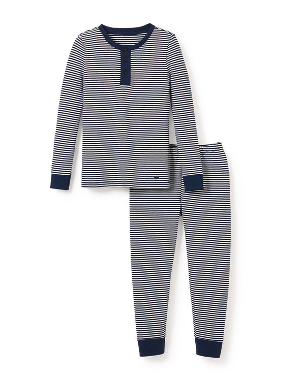 100% Pima Cotton Navy Stripe Pajama