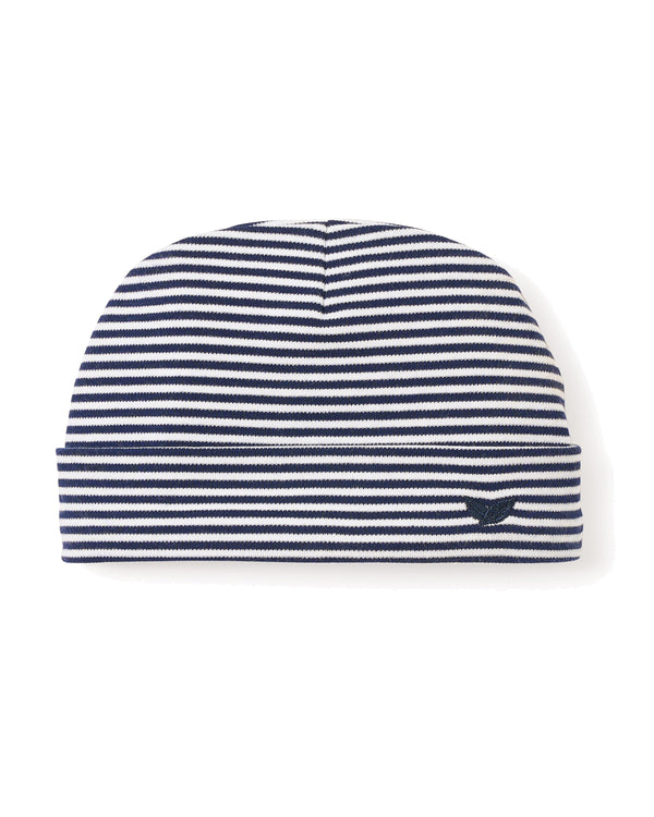 Baby's Pima Hat in Navy Stripe