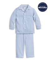 Children's French Blue Seersucker Pajama Set