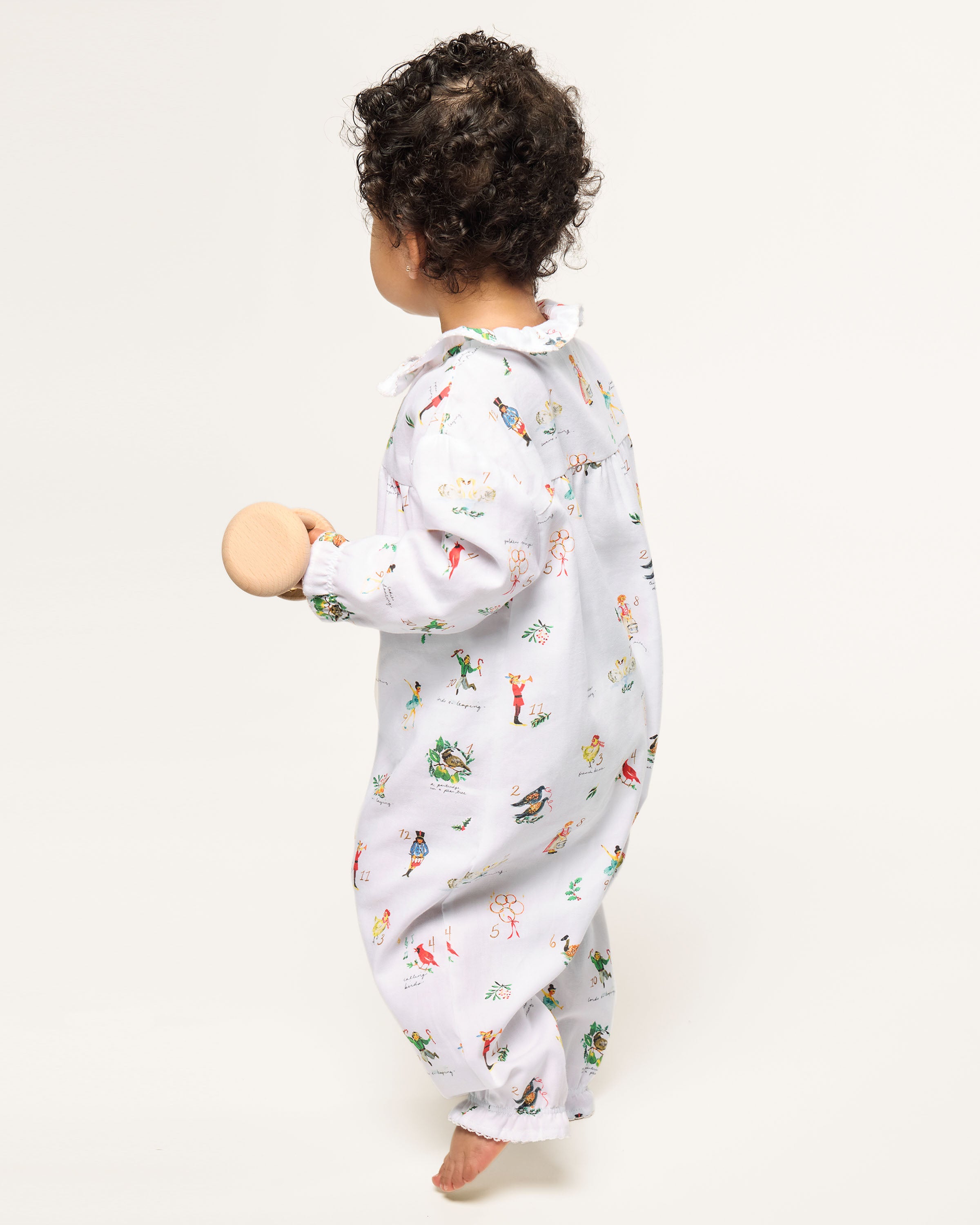 Baby's Twill Madeline Romper in 12 Days of Christmas