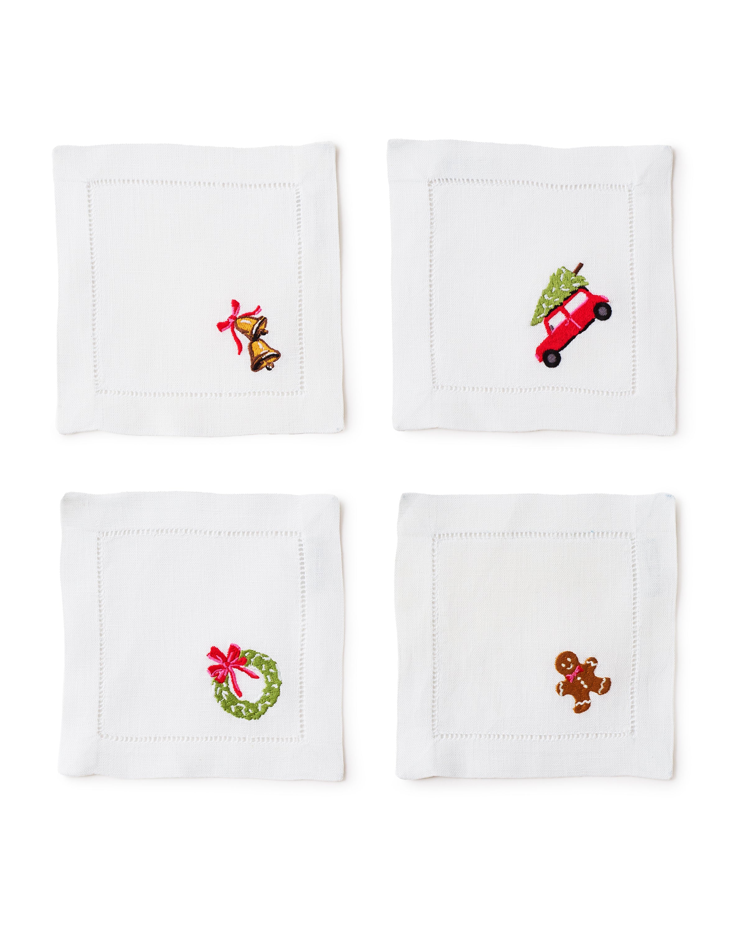 Petite Plume x Chefanie Cocktail Napkins in Winter Nostalgia