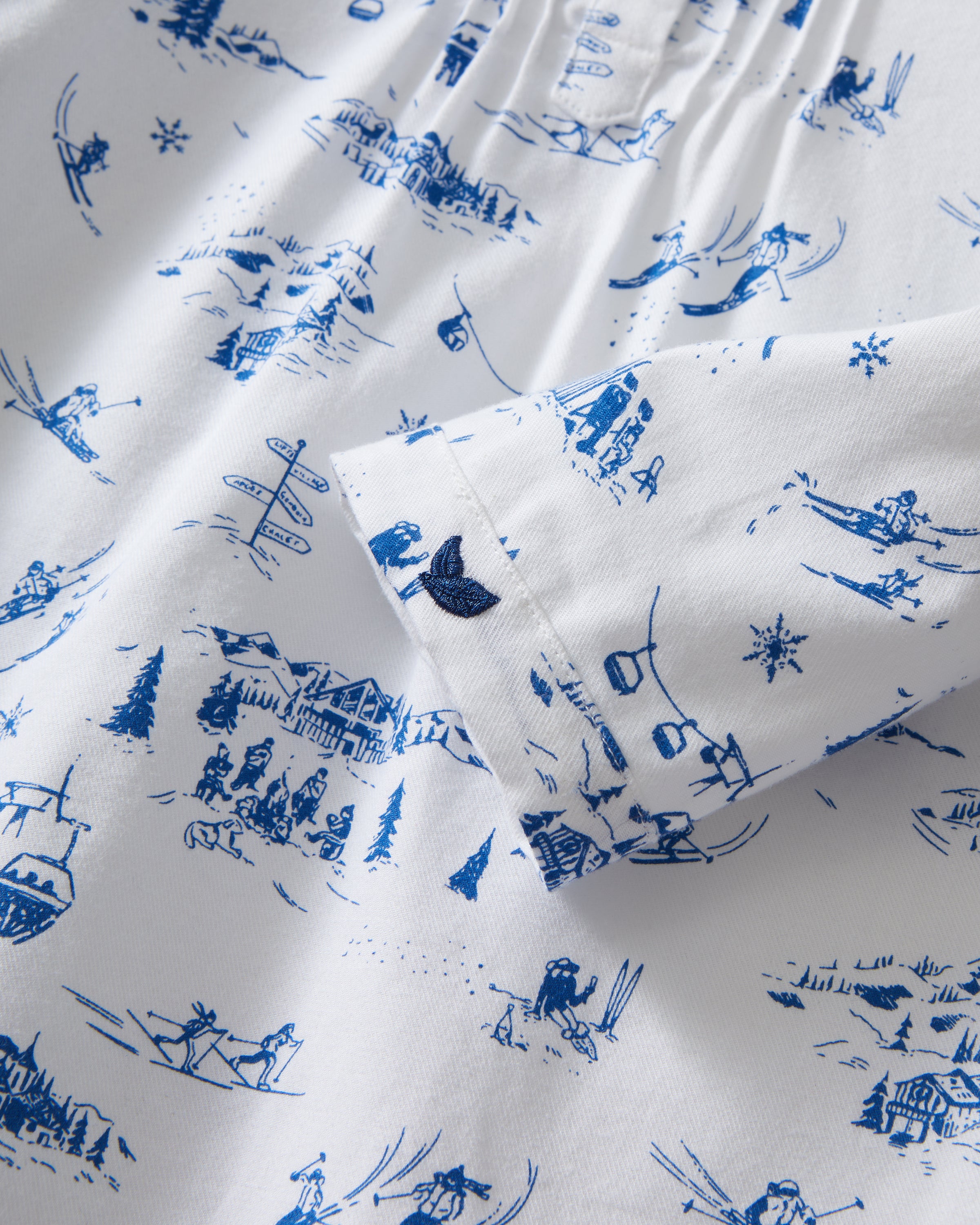 Girl's Twill Beatrice Nightgown in Chalet Toile