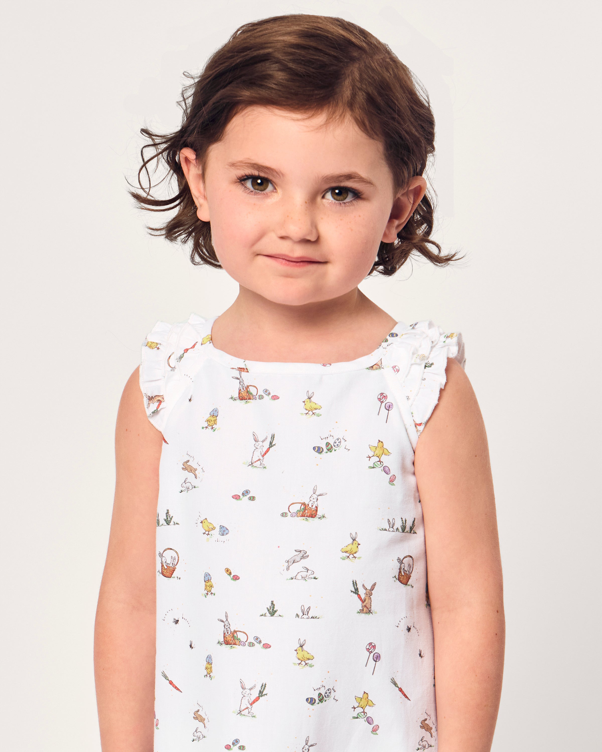 Girl's Twill Amelie Nightgown in Easter Frolic