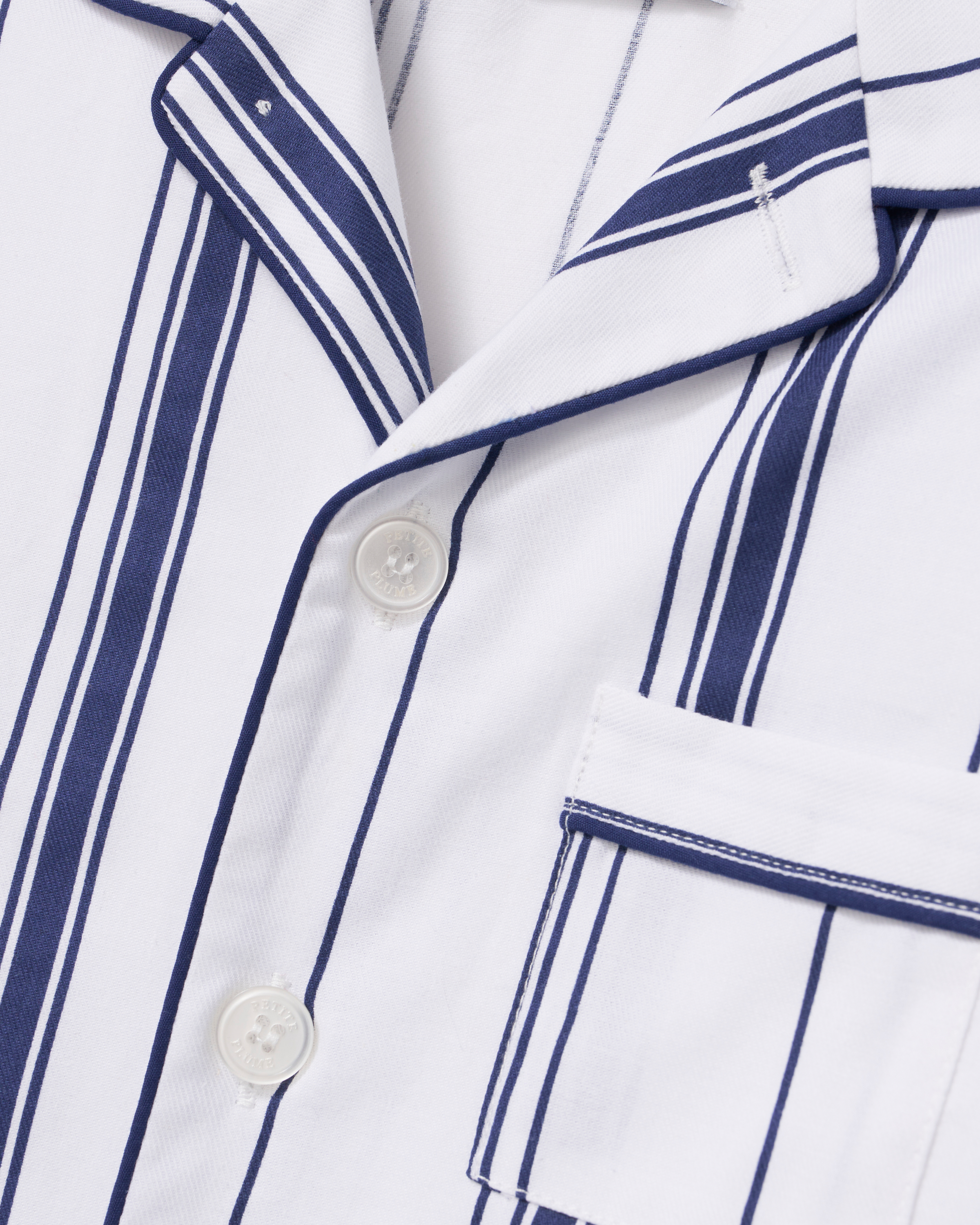 Kid's Twill Pajama Set in Parlor Stripe