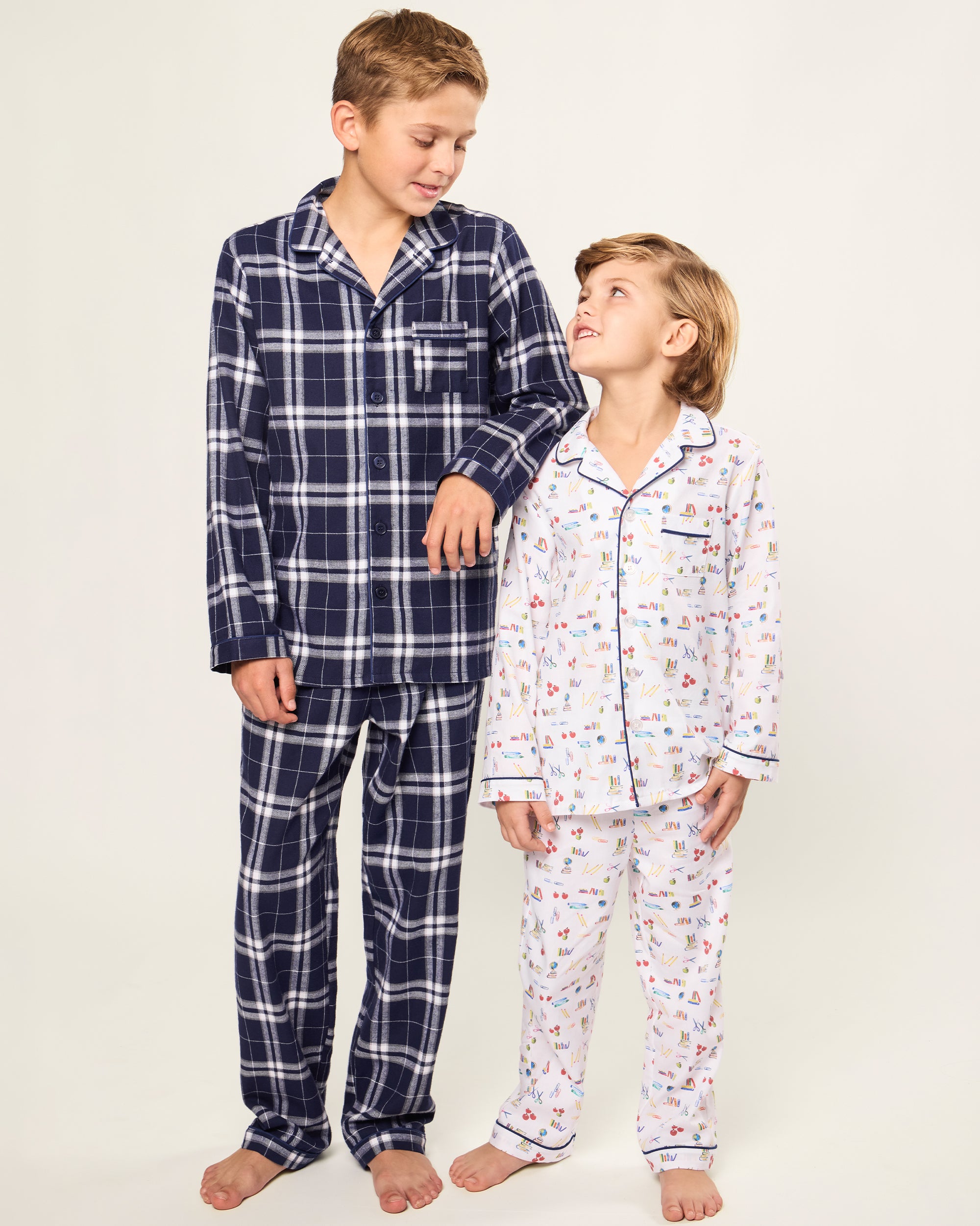 Kid's Twill Pajama Set in Literary Lessons