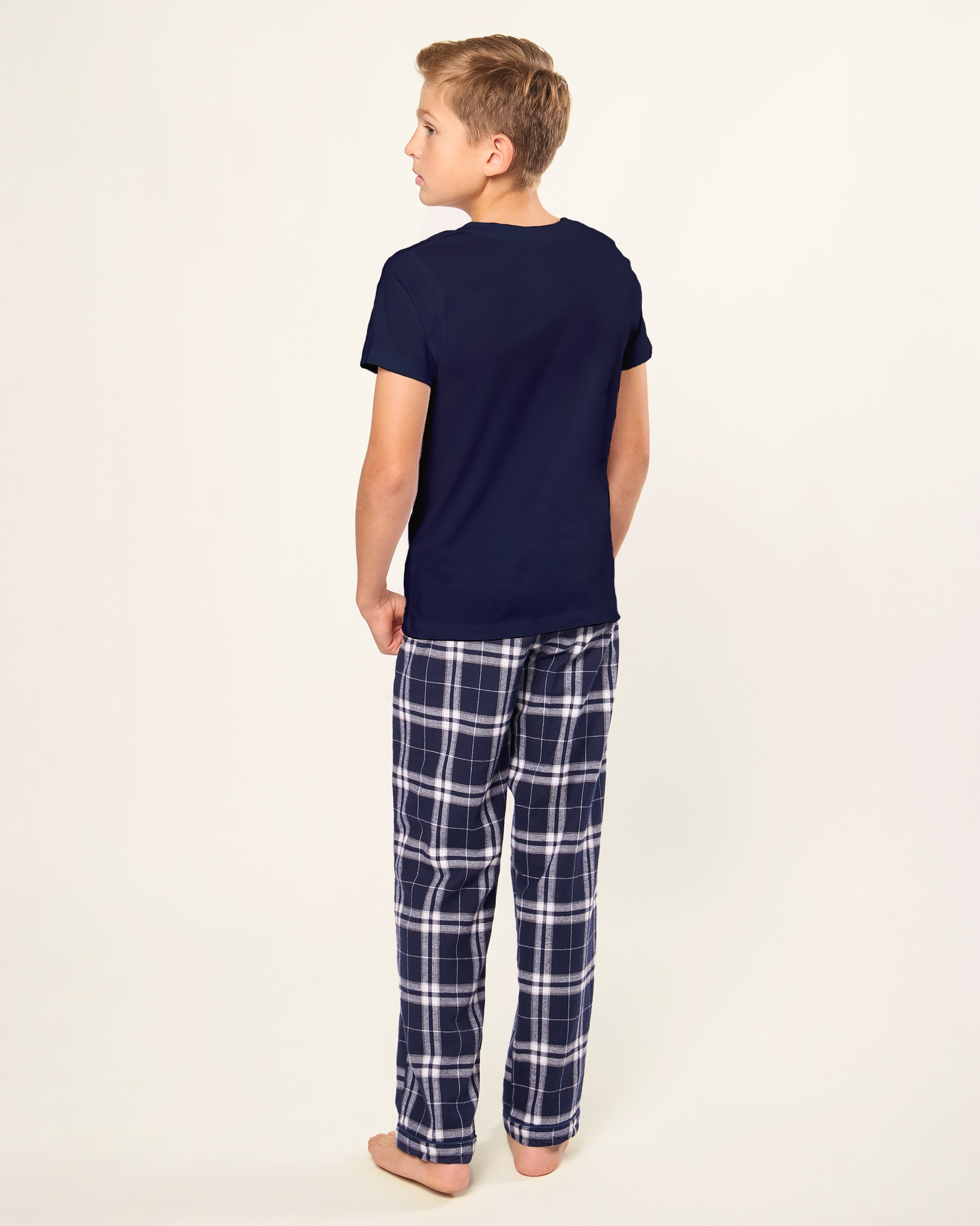 Kid's Brushed Cotton Pant in Oxford Tartan