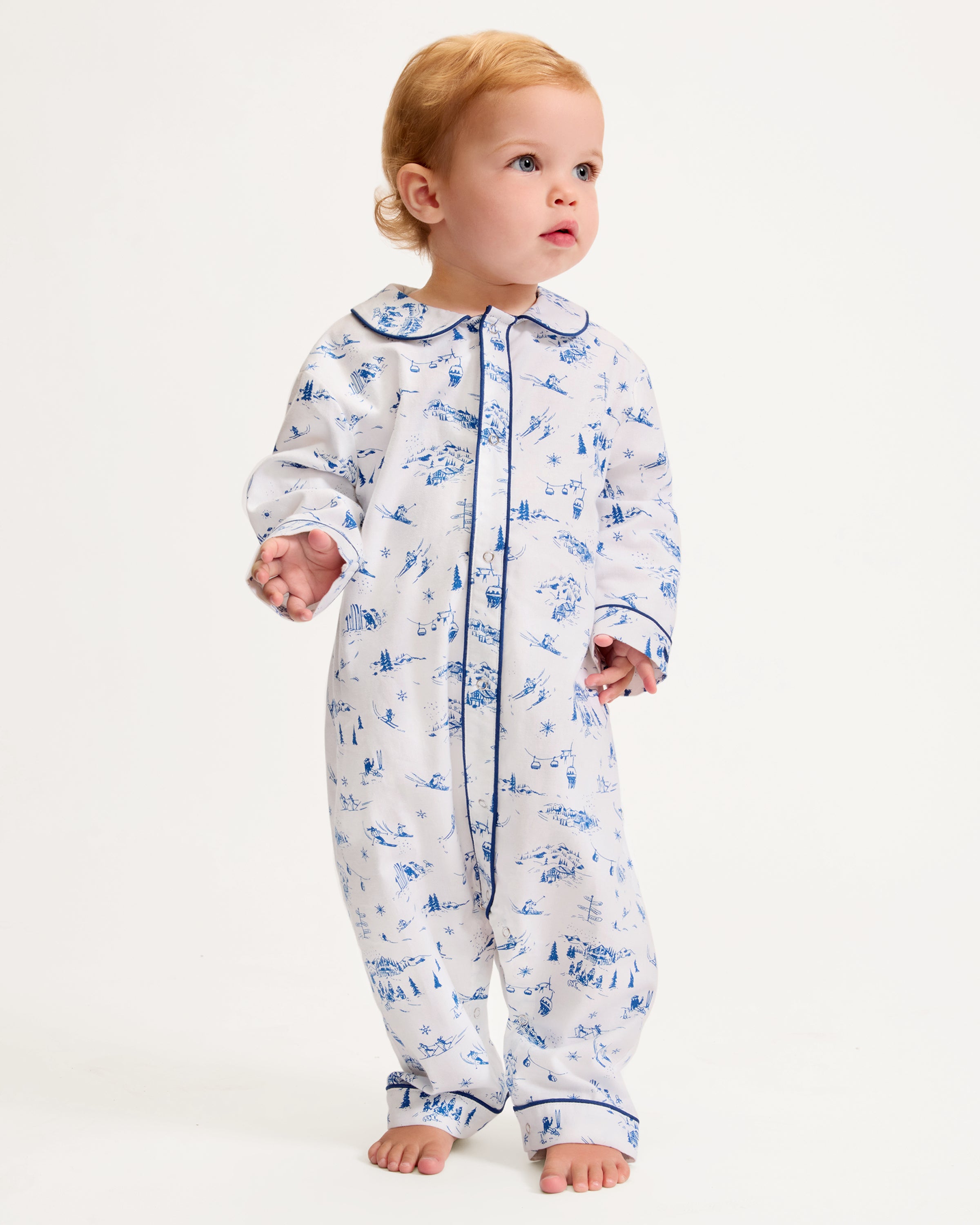 Baby's Twill Cambridge Romper in Chalet Toile