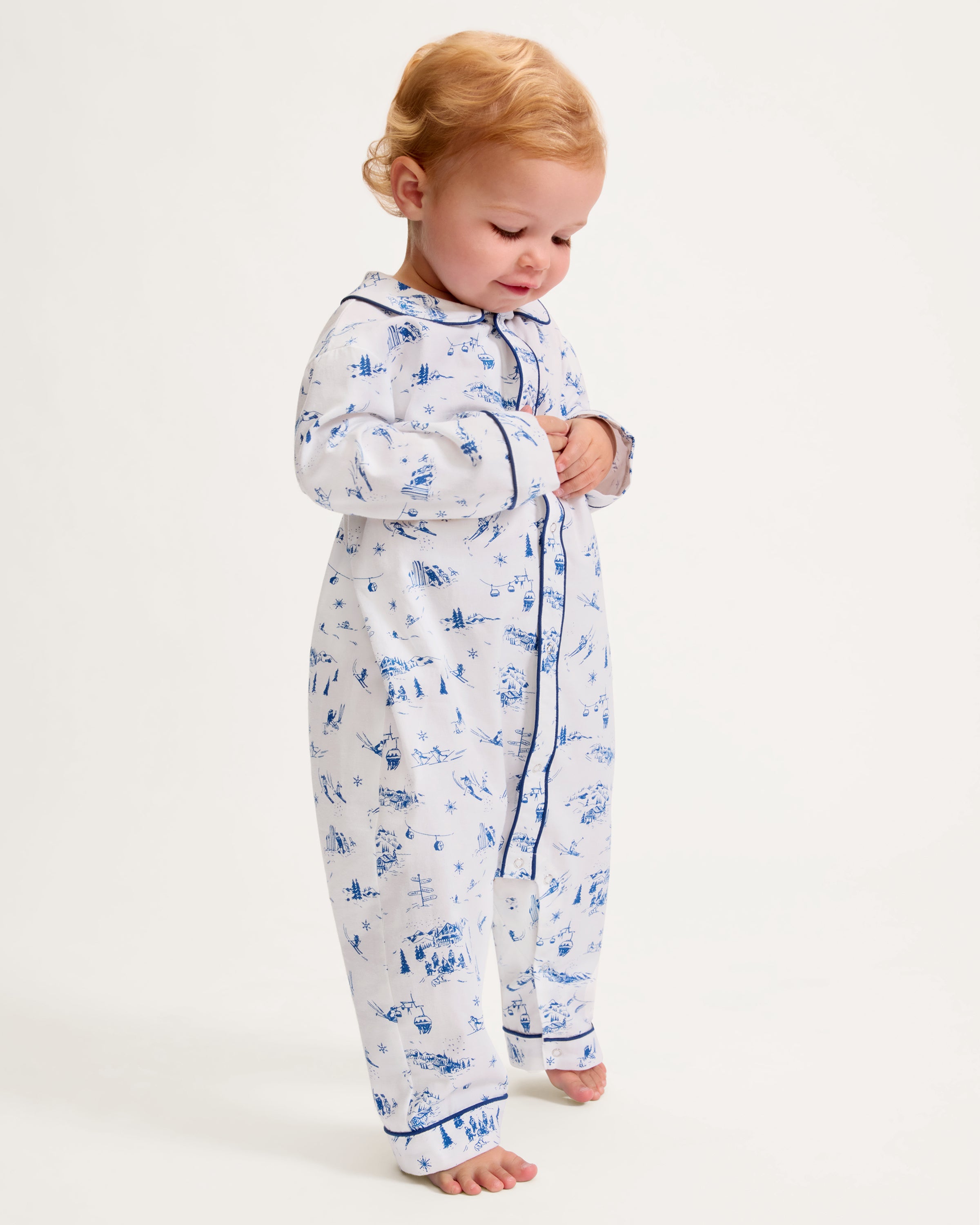 Baby's Twill Cambridge Romper in Chalet Toile