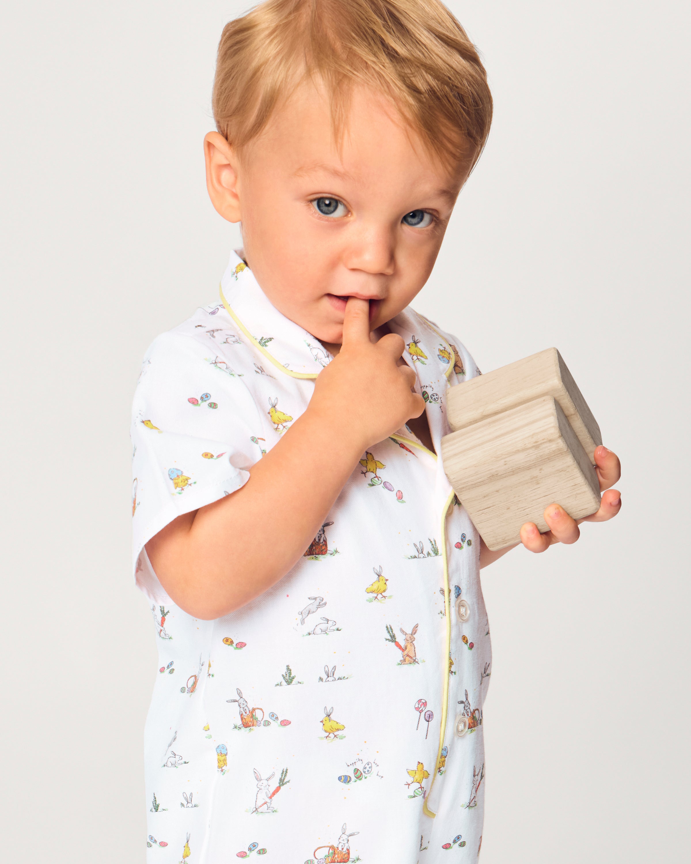 Baby's Twill Summer Romper in Easter Frolic