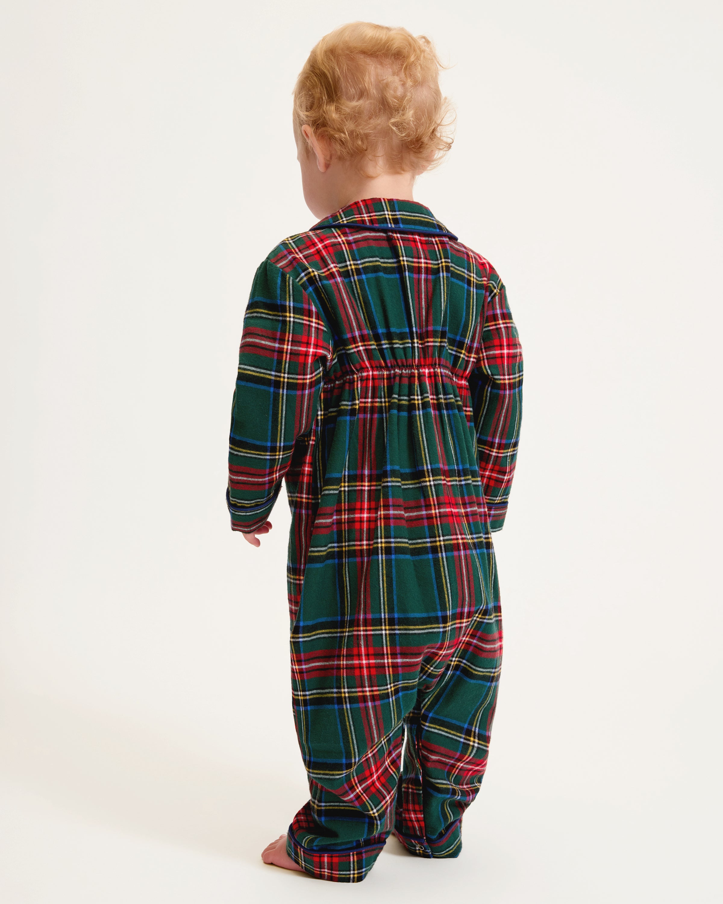Baby's Brushed Twill Cambridge Romper in Kensington Tartan